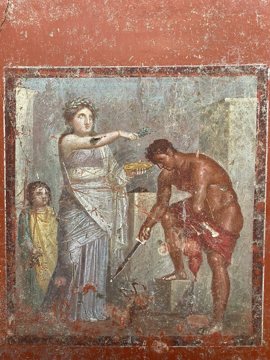 GZuchtriegel's tweet image. Some of the #frescoes discovered recently in #Pompeii, in the “House of the #Painters at work” … 

#archaeology #ancient #roman #history #painting #unesco #world #heritage