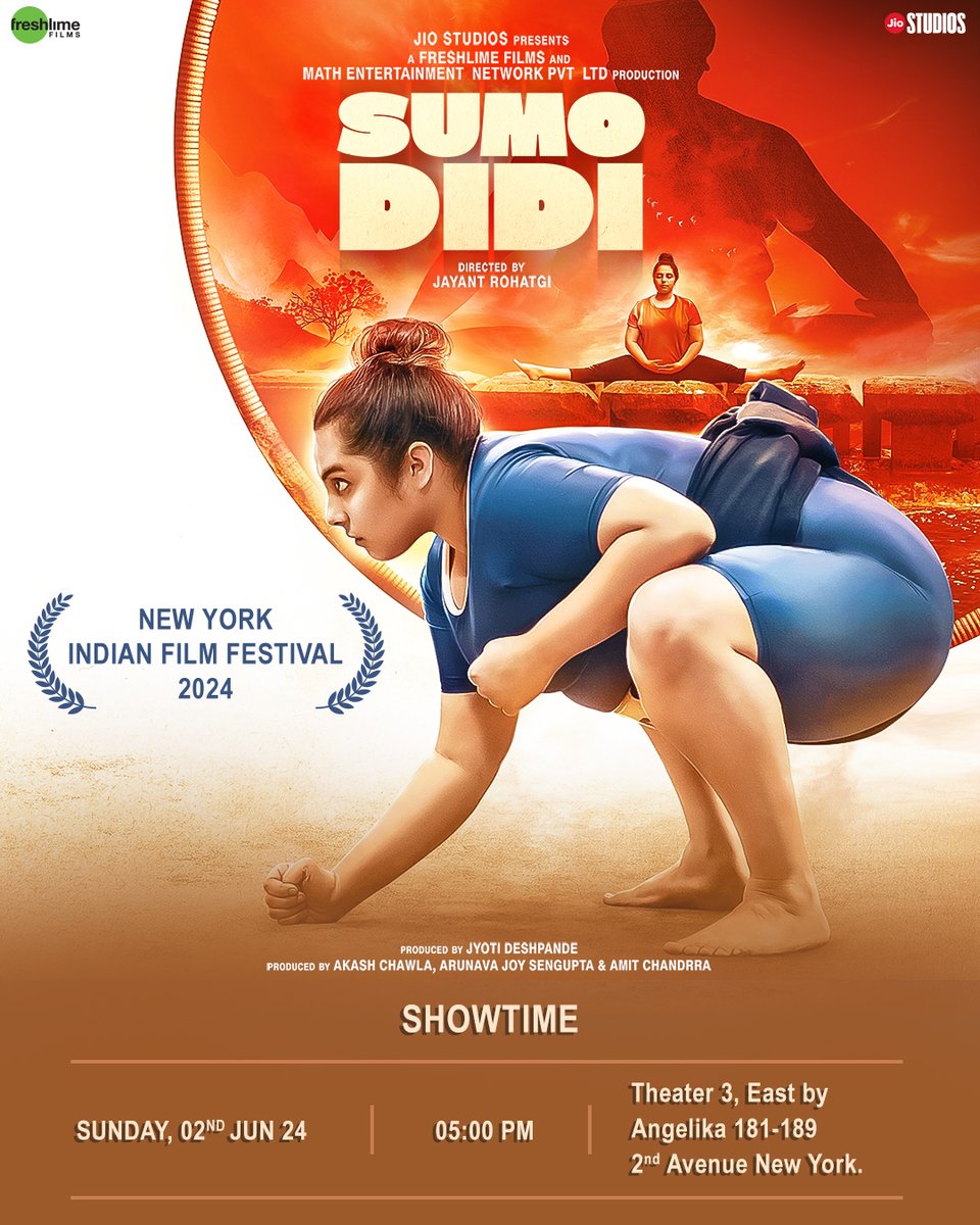 New York Welcomes Sumo Didi!

An ode to India’s first Female Sumo wrestler, the film will be screened at #NewYorkIndianFilmFestival.

A tale of empowerment & resilience, Sumo Didi starring Shriyam Bhagnani has also been nominated under Best Debut & Best Screenplay at the Festival