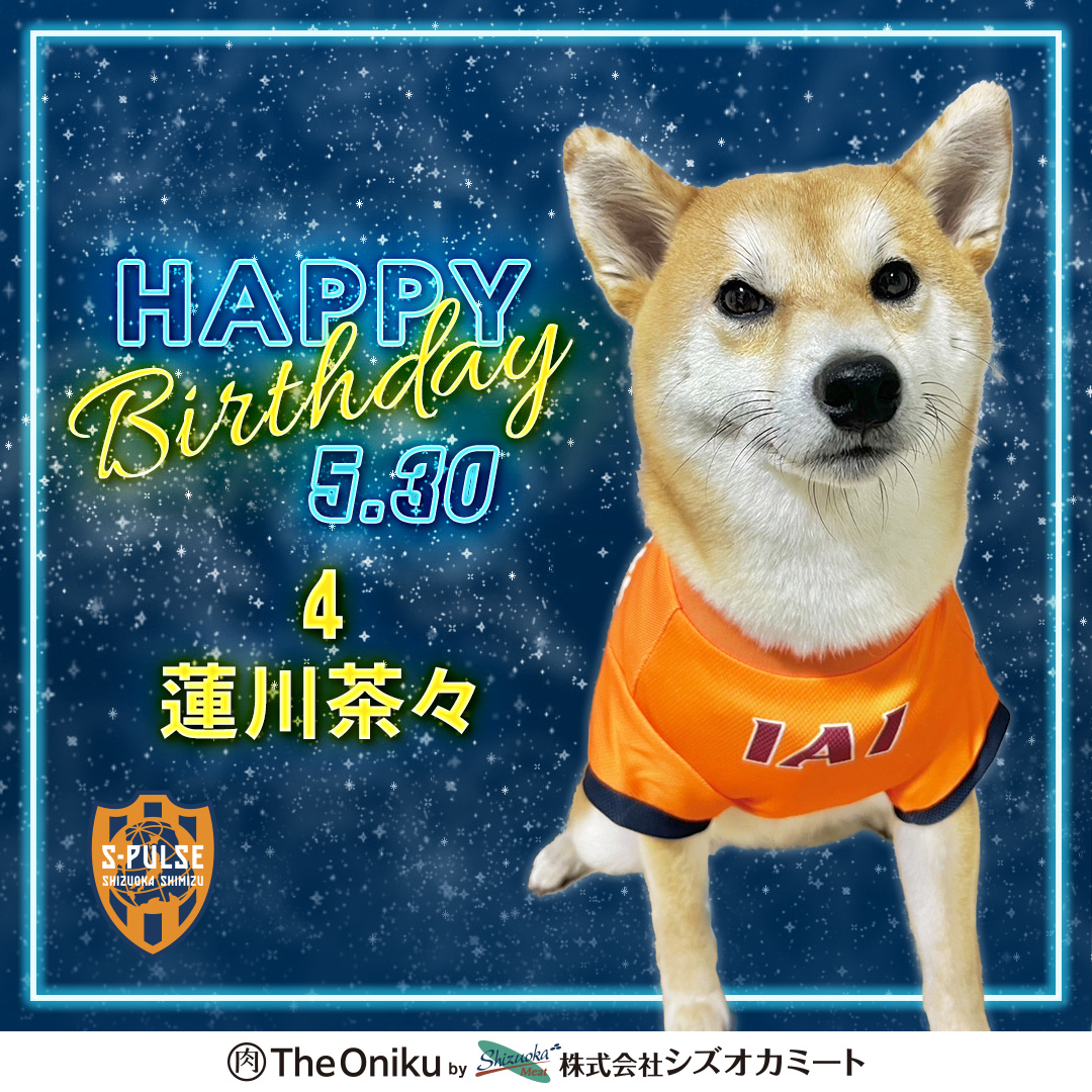 ＼＼🎂𝐇𝐚𝐩𝐩𝐲𝐁𝐢𝐫𝐭𝐡𝐝𝐚𝐲🎂／／

今日は #蓮川茶々🐕の誕生日🎉

お祝いメッセージはコメント欄に🙌
おめでとうございます✨✨ 

#HappyBirthday #エスパルス犬部
#spulse #ONEFAMILY #犬FAMILY #シズオカミート