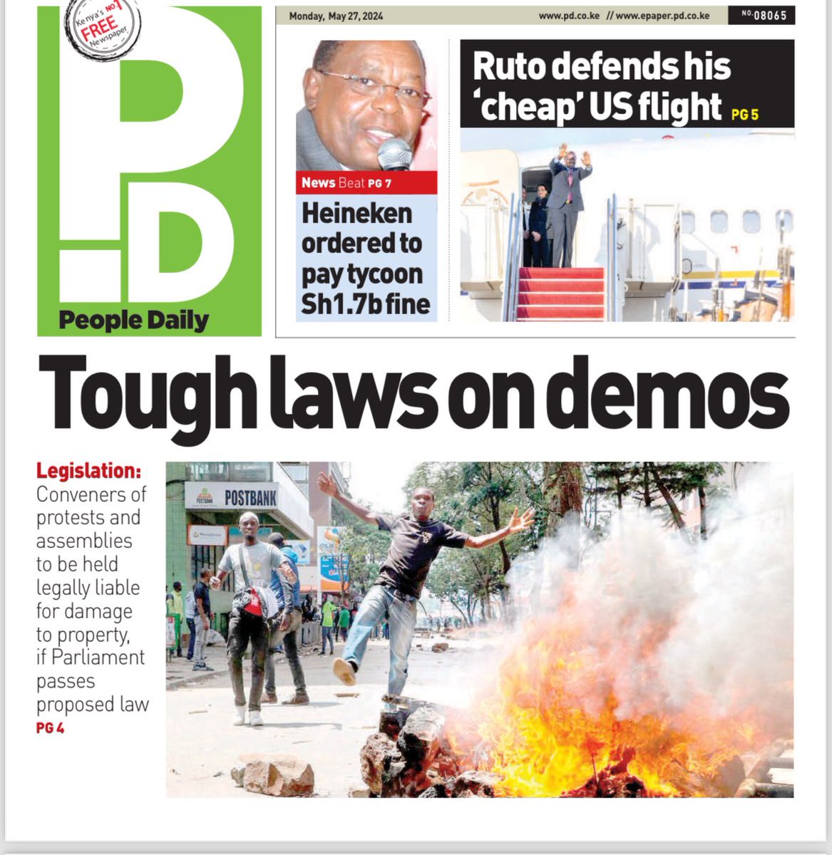 The ruling class in Kenya are unaware about the limit on the bourgeois legal space, in their own childishness they think they can stop class struggle through legislation!