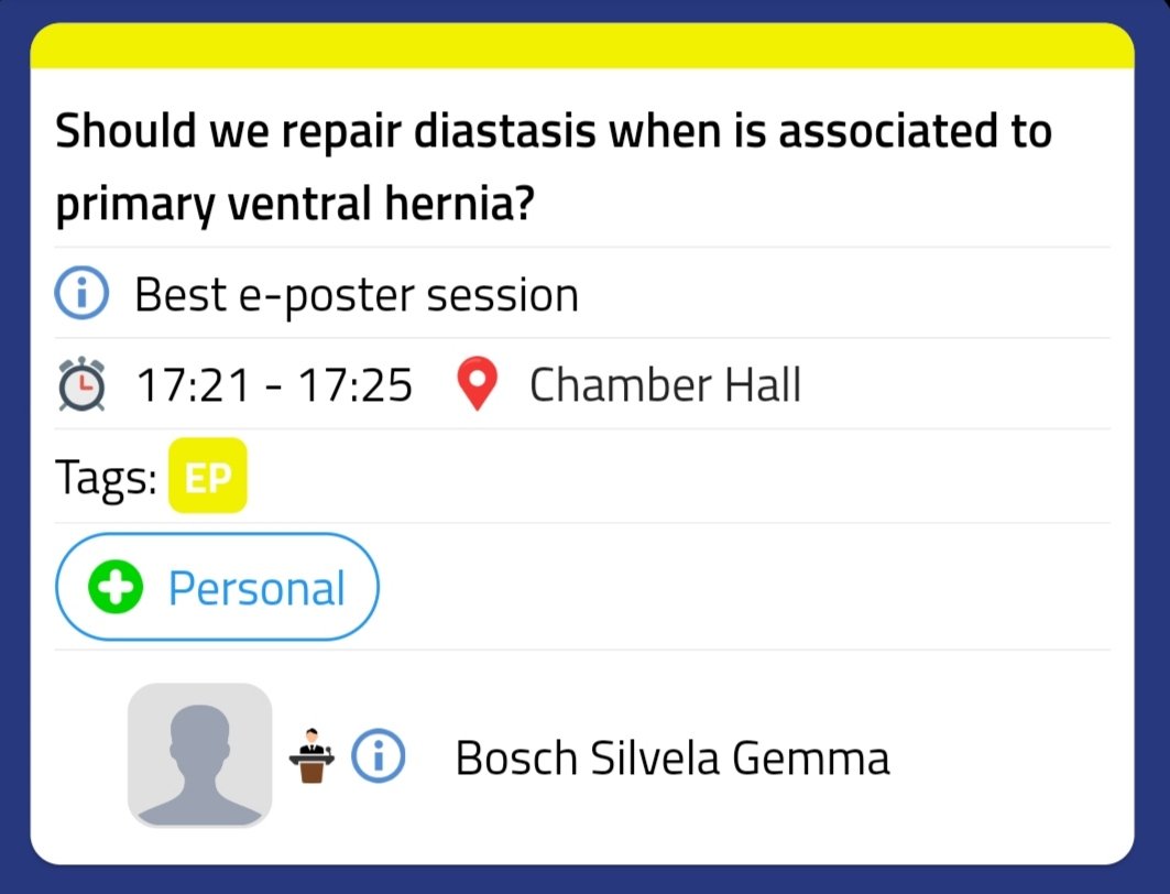 Alejandro Bravo Salva MD. PhD. FEBS/AWS. (@alexbravosalva) on Twitter photo Do not miss our A.W.S. Unit from <a href="/hospitaldelmar/">Hospital del Mar</a> oral presentation's by <a href="/SJaumeBottcher/">Sofia Mª Jaume Böttcher</a> and <a href="/gemmaboschh/">Gemma</a> at #EHS2024PRAGUE in Pre-optimization session (13:00) and BEST E-POSTERS session!!!!!! (16:45) <a href="/EHSprague2024/">EHS2024Prague</a> <a href="/aecirujanos/">aecirujanos</a> <a href="/AecPared/">Seccion Pared AEC</a> <a href="/aecformacion/">AEC Formación</a> Do not miss our A.W.S. Unit from <a href="/hospitaldelmar/">Hospital del Mar</a> oral presentation's by <a href="/SJaumeBottcher/">Sofia Mª Jaume Böttcher</a> and <a href="/gemmaboschh/">Gemma</a> at #EHS2024PRAGUE in Pre-optimization session (13:00) and BEST E-POSTERS session!!!!!! (16:45) <a href="/EHSprague2024/">EHS2024Prague</a> <a href="/aecirujanos/">aecirujanos</a> <a href="/AecPared/">Seccion Pared AEC</a> <a href="/aecformacion/">AEC Formación</a>