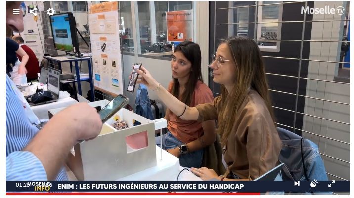 ENIM - Ecole Nationale d'Ingénieurs de Metz (@eni_metz) on Twitter photo Retrouvez le reportage <a href="/moselle_tv/">Moselle TV</a> sur le Challenge Handicap & Technologie, qui a eu lieu jeudi et vendredi derniers à l'ENIM ! 👩🦽
moselle.tv/enim-les-futur… Retrouvez le reportage <a href="/moselle_tv/">Moselle TV</a> sur le Challenge Handicap & Technologie, qui a eu lieu jeudi et vendredi derniers à l'ENIM ! 👩🦽
moselle.tv/enim-les-futur…