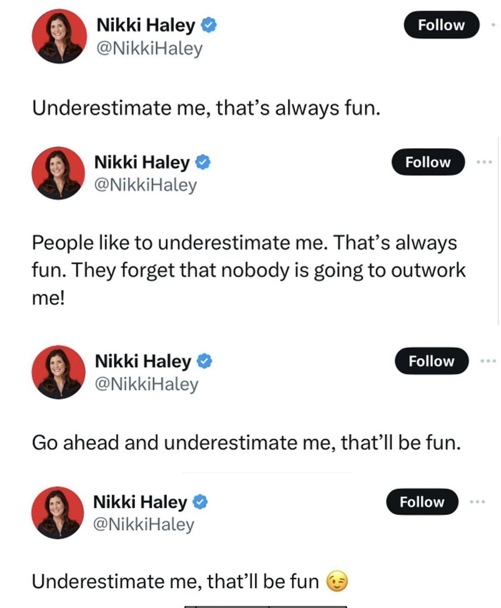 @NikkiHaley You are the biggest liar I know in the world. Humanity shouldn't be this cheap. How can you sell your humanity for three cents? God created you as a human being, different from other creatures. But by selling your humanity to Zionism, you fell even lower than animals.