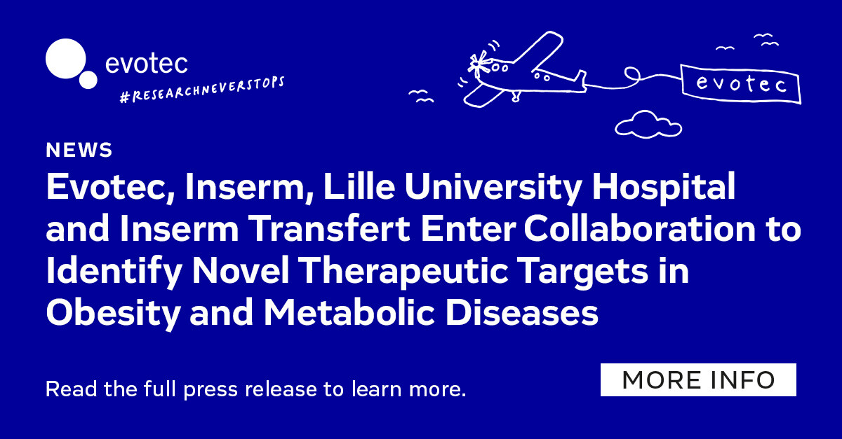 Evotec's tweet image. Evotec announced that the Company entered a partnership with Inserm, the French National Institute of Health and Medical Research, Lille University Hospital and Inserm Transfert (the private subsidiary of Inserm).

Learn more read the full press release- hubs.ly/Q02yXwF_0