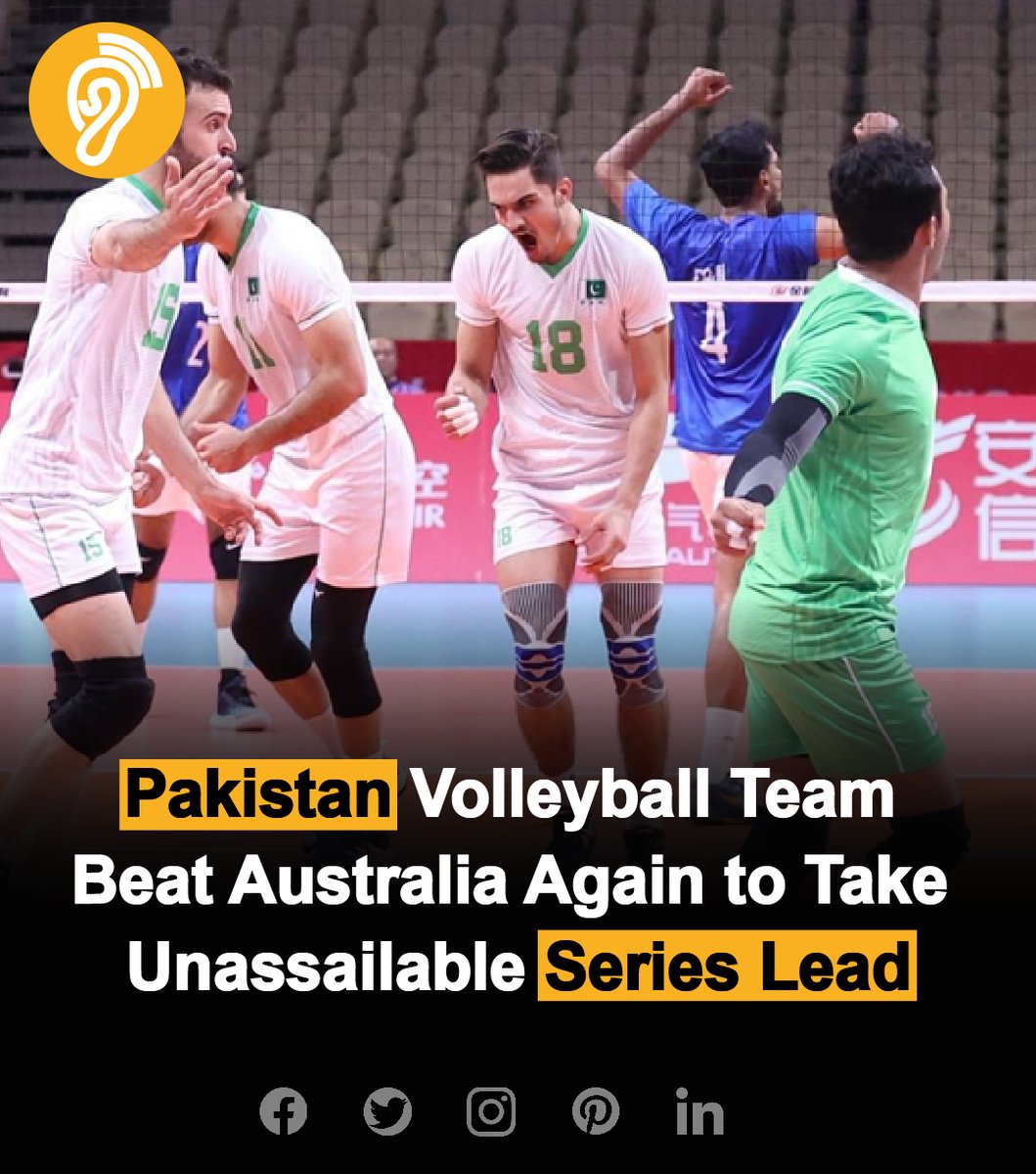 Pakistan volleyball team secured an unassailable series 2-0 lead by defeating Australia in the second match of the series at Liaquat Gymnasium, Pakistan Sports Complex, Islamabad.

#volleyball #PakvsAus #sports #PakistanVolleyball #hearpakistan