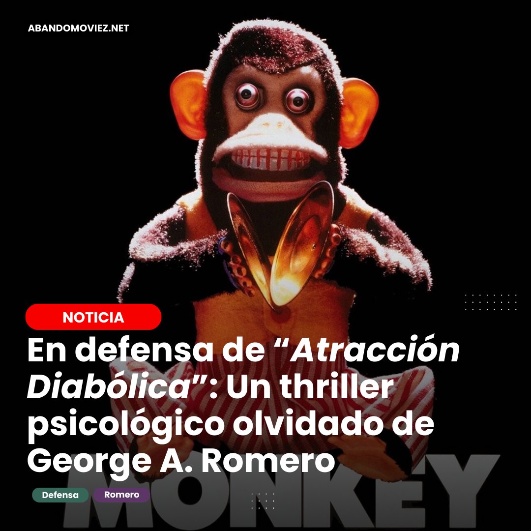 ¿Conoces 'Atracción Diabólica' de George A. Romero? 🎬🧠 Un thriller psicológico olvidado que merece ser redescubierto. Lee nuestro reportaje completo y sumérgete en este clásico subestimado. 👇 #CineDeCulto #GeorgeARomero #Thriller

🔗abandomoviez.net/noticia.php?fi…