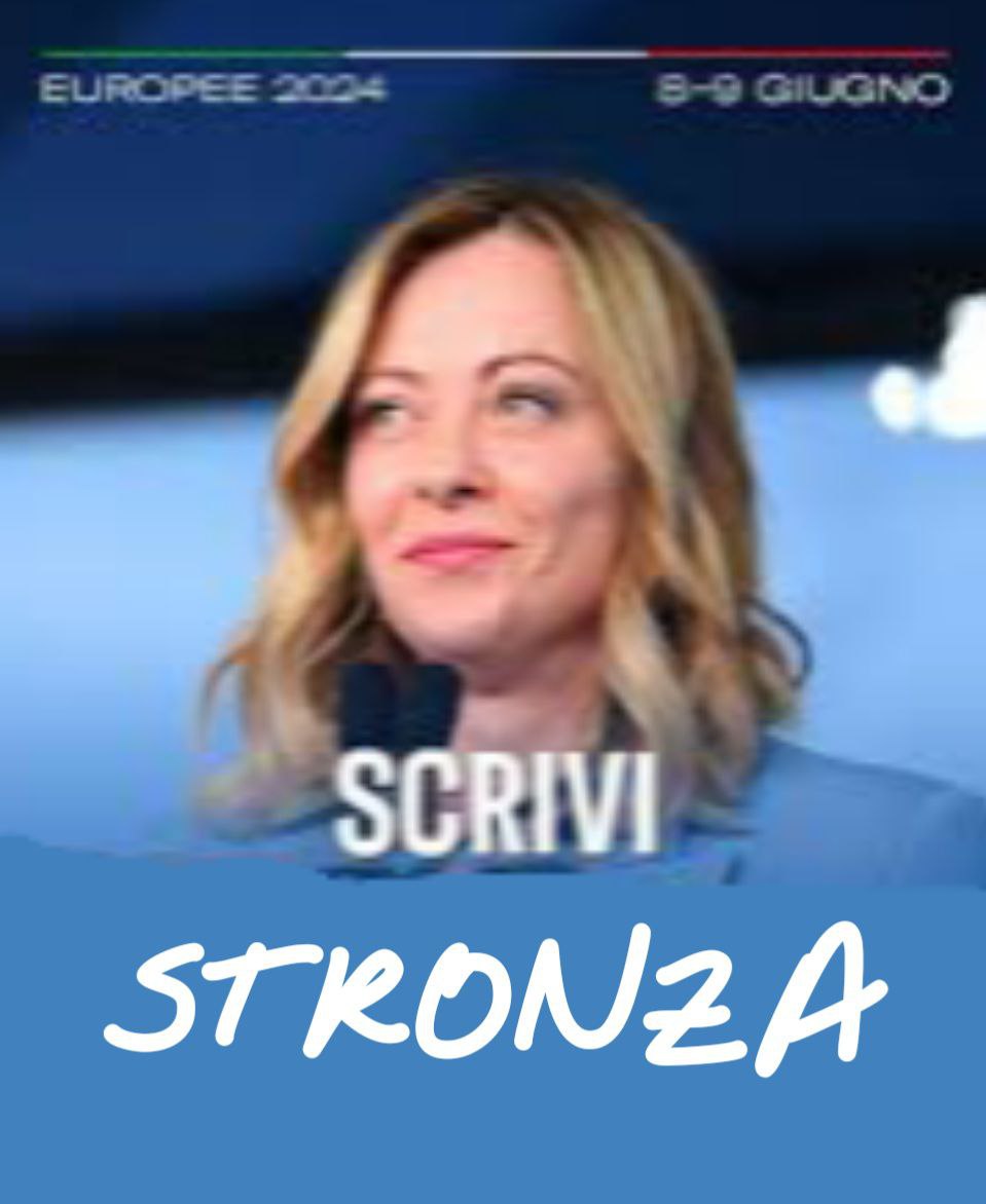 L'8 e il 9 giugno non sbagliare a votare. Sei fascista, sei un razzista, sei omofobo, sei un evasore fiscale, sei un balneare, guidi un taxi, sei favorevole al premierato, sei contro il salario minimo, vuoi l'autonomia differenziata, vuoi il Ponte sullo Stretto? Allora vota così.