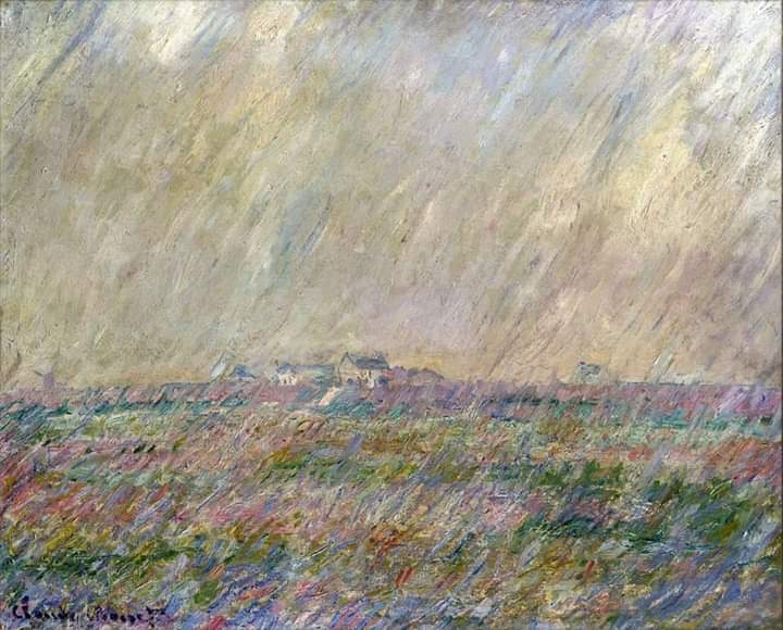 🎨CLAUDE MONET La pioggia 1886-87. Olio su tela , 60 x 73 cm. Buongiorno 😊 Ĺ