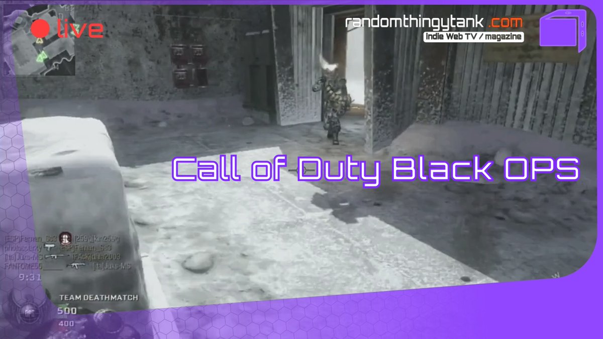 RdmThingytanK's tweet image. 🟣 LIVE
📡  Experience the thrill of Call of Duty: Black Ops – a game that brings action and adventure to life!
🎮?⚔️💼💥
Roll on over to randomthingytank.com for a dice-licious journey!

 #CallofDutyBLACKOPS #FirstPersonShooter #MultiplayerMayhem #OnlineBattles #S #streaming