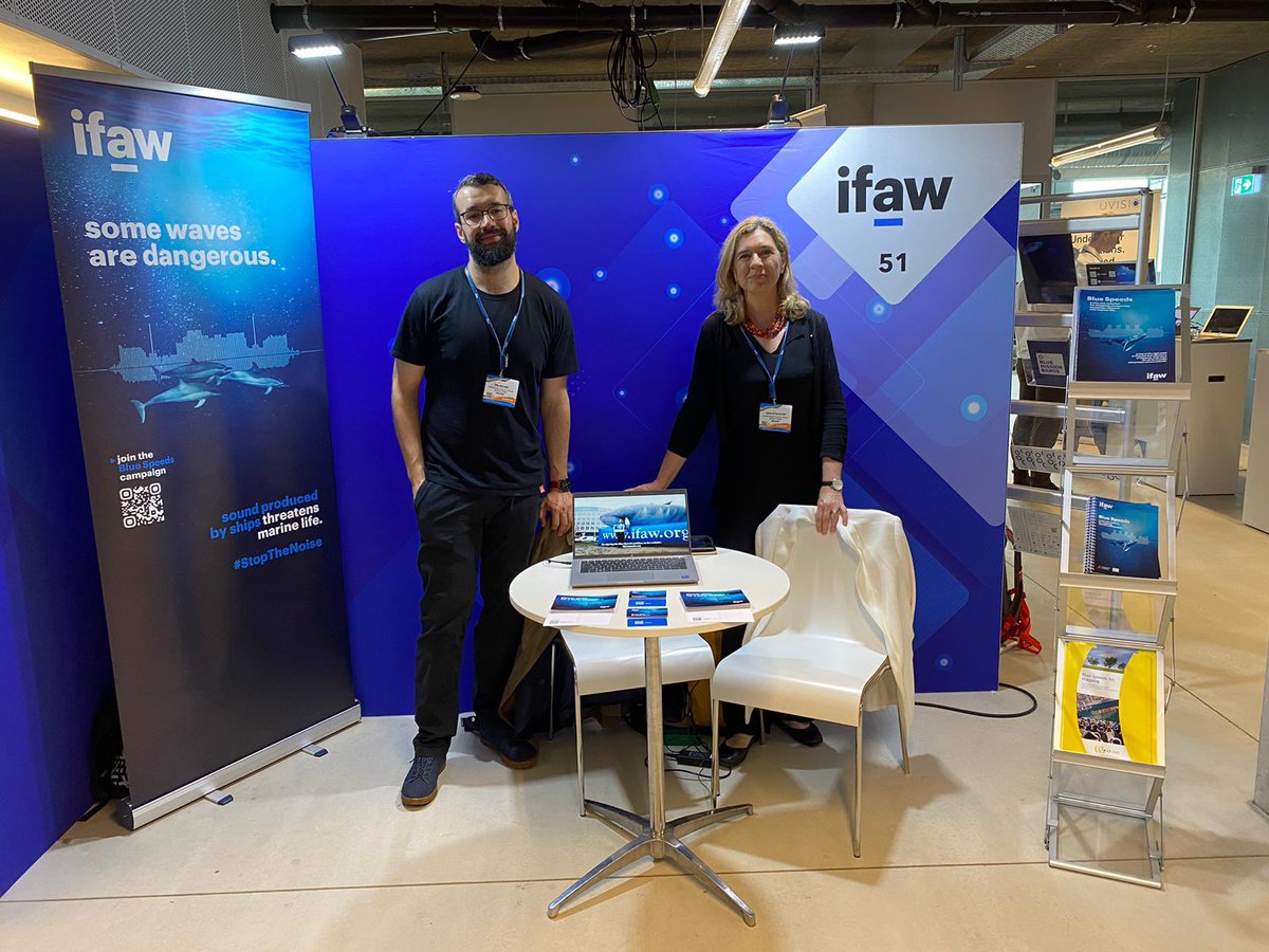 Today and tomorrow <a href="/ifawEU/">ifaw European Union</a> team is in Svendborg, Denmark, to bring our #BlueSpeeds Campaign to the European Maritime Day! #EMD24 #StopTheNoise