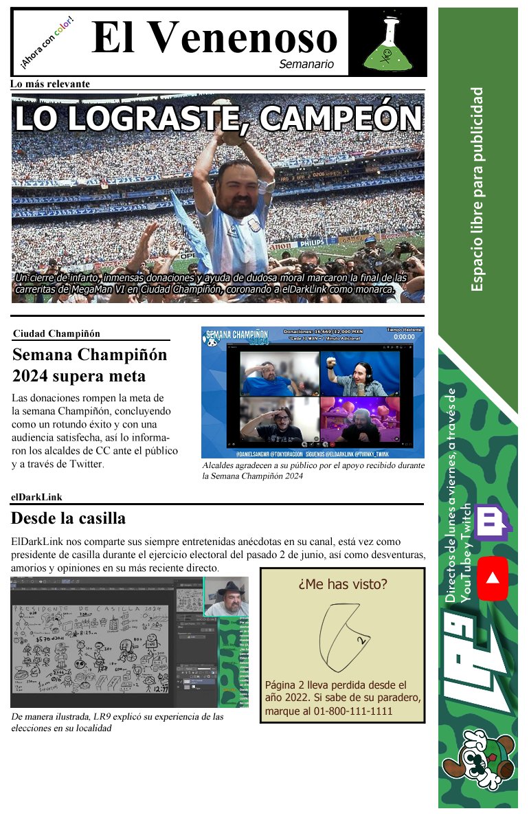 venenitosLR9's tweet photo. el diario EL VENENOSO, VOLVIÓ!!!!!!!!! https://t.co/tOai3eN0RA