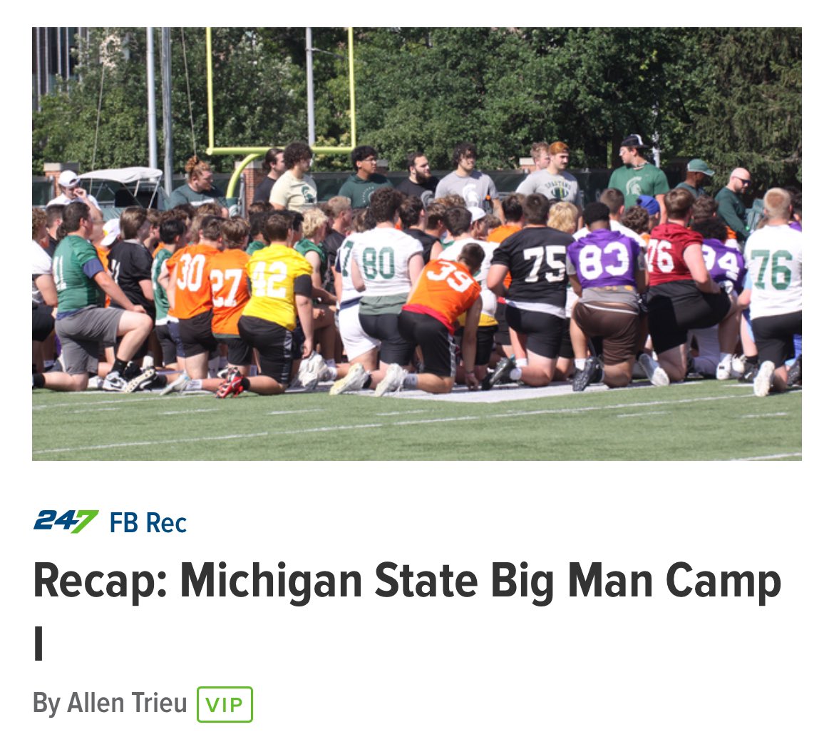 Gavin_Wilkins07's tweet photo. Thank you for the write up @AllenTrieu from the Michigan State big man camp!
@247Sports @GregBiggins @BrandonHuffman @C_Robinson247 
@CoachReino https://t.co/9hhmSQjLdQ