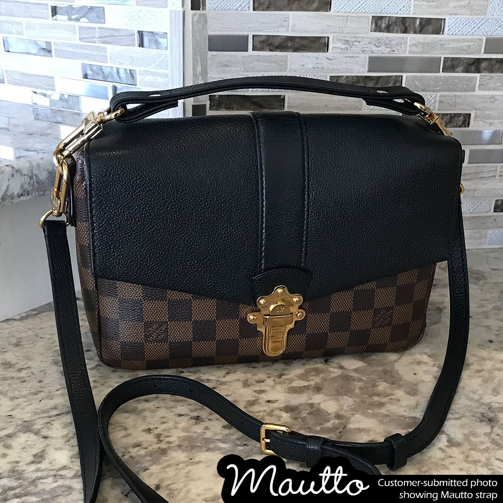 MauttoStraps's tweet image. Customer photo of Mautto leather top handle. "I ordered this to use on my Louis Vuitton Clapton Noir because it only had a shoulder strap." -Pamela. Reconnect with your bag: mautto.com/products/leath… #TopHandle #LVClapton #GrabHandle #LeatherStrap #HandmadeUSA
