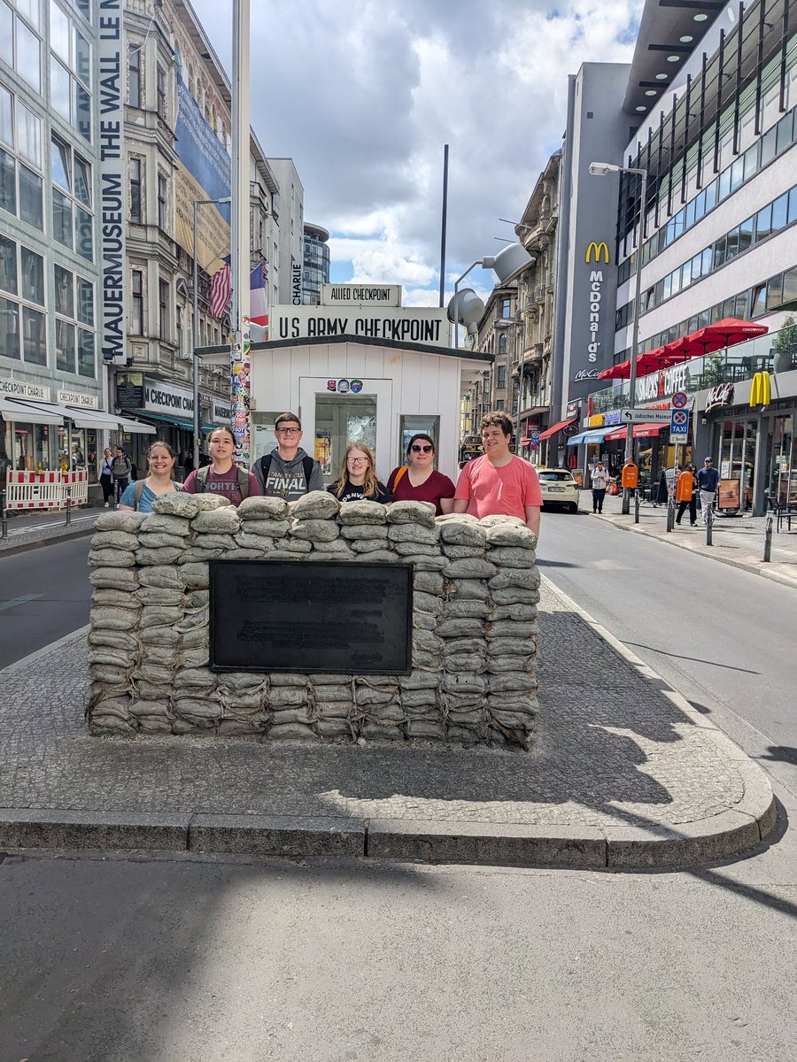 FrauFeole's tweet photo. Grand Forks GAPP in Berlin today with @heyFatTireTours 
Checkpoint Charlie
Reichstag Building 
Brandenburg Gate 
Fat Tire Bike Tour https://t.co/b4mkAX0386