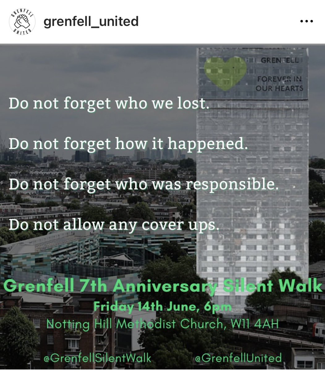 Tomorrow 💚 #grenfell #72foreverinourhearts