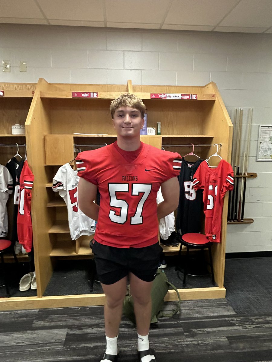 I’m excited about the numbers I put up last night at <a href="/UWRFFootball/">Falcon Football</a> mega camp! I’m 6’2 and 248 pounds, feeling more athletic than ever.