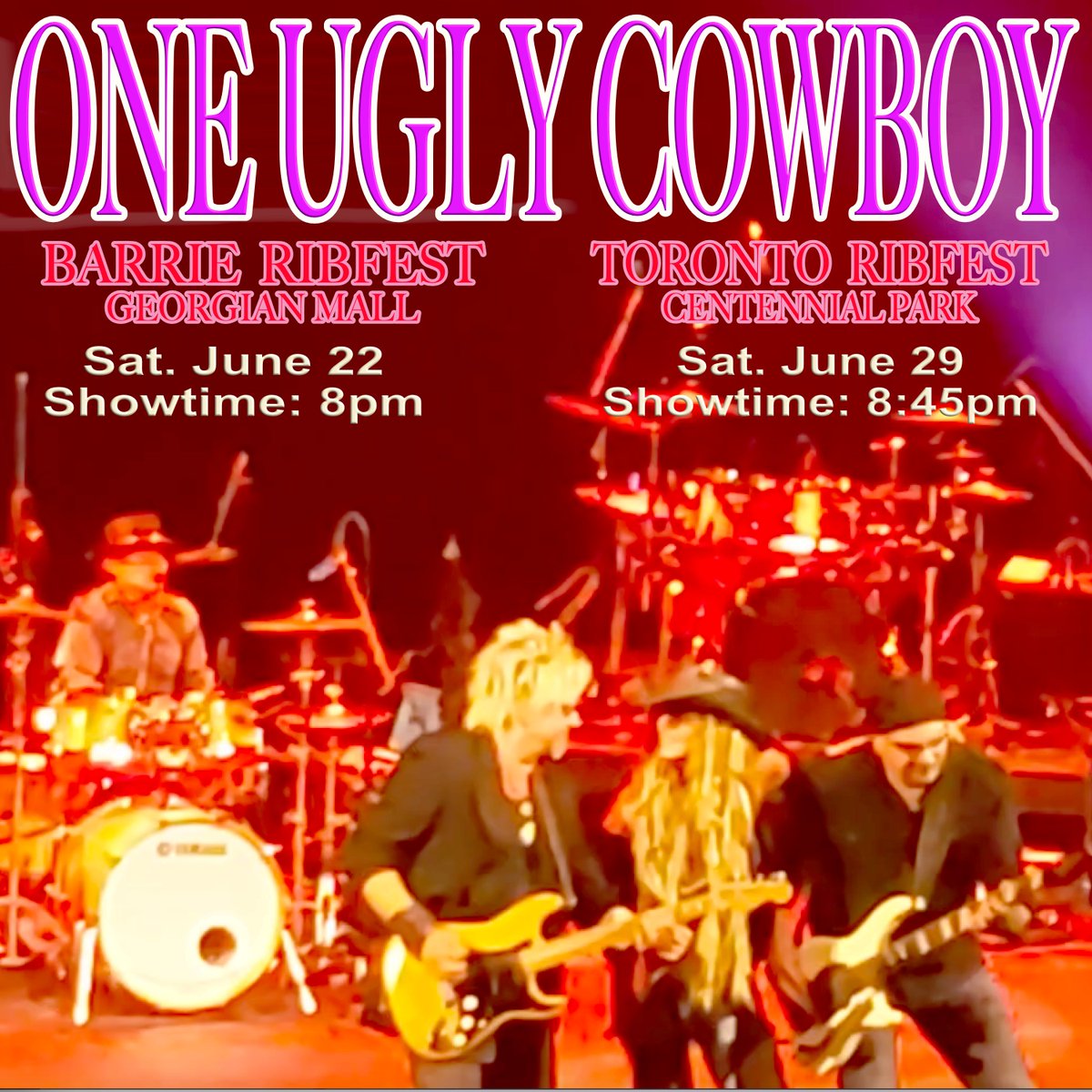 Throwback Thursday love with a video of our country/ROCK rendition of Mamma Mia from 2023!
💜youtube.com/watch?v=wCNfFu… We've got a couple of shows coming up soon and we TRULY hope to see you soon!
ROCK ON! 
#ThrowbackThursday #tbt #barrieribfestxtour #barrieontario #torontoribfest