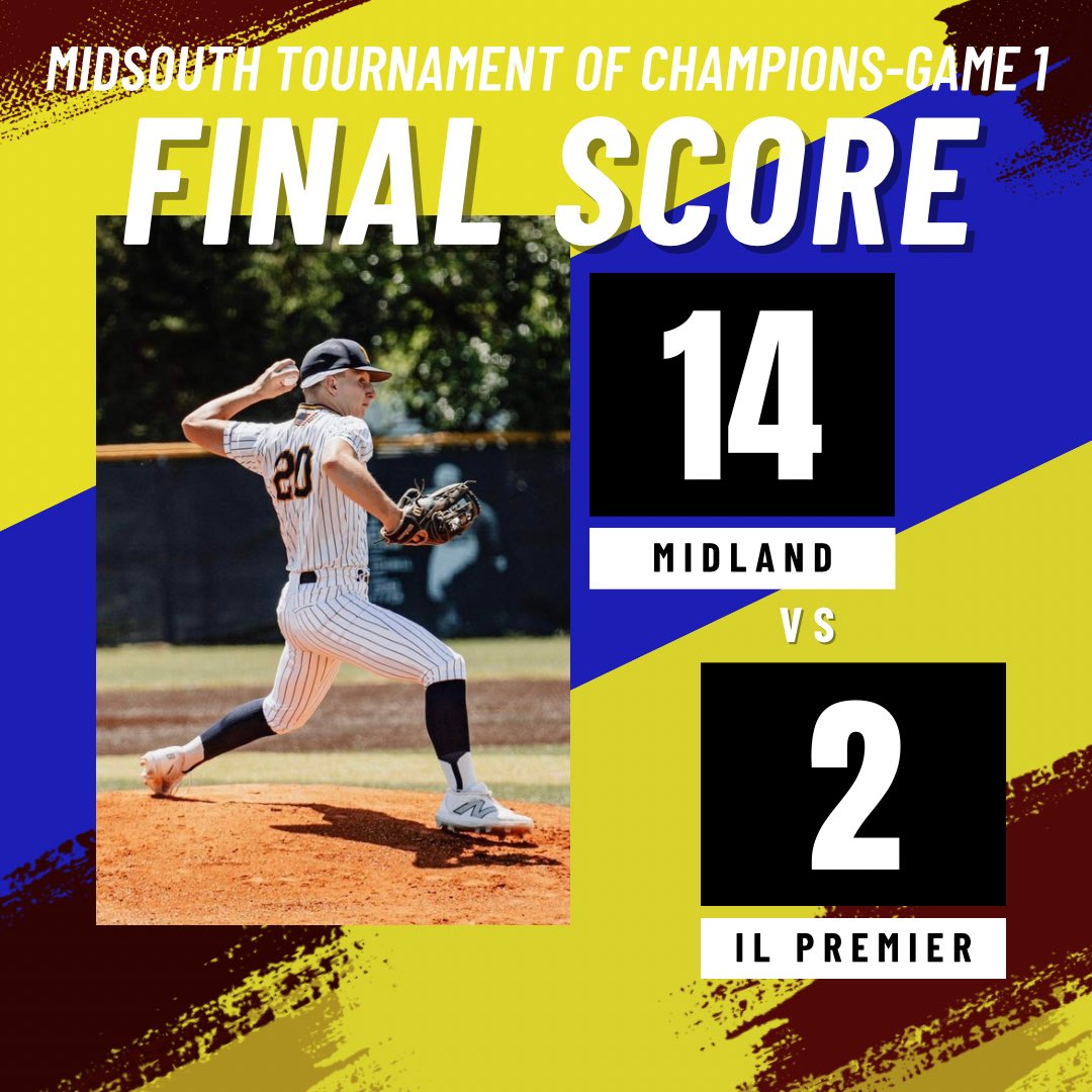 Great first day ⁦at Mid South Tournament of Champions. <a href="/TrentonBB22/">Trenton Wilson</a> with a full game on the mound. Going 3:3 at the plate were <a href="/Abush1016/">Aaron Bush</a> &amp; ⁦<a href="/LawrenceFile/">Lawrence File</a>⁩. ⁦<a href="/AndrewKachinko/">Andrew Kachinko</a>⁩ driving a 3B.