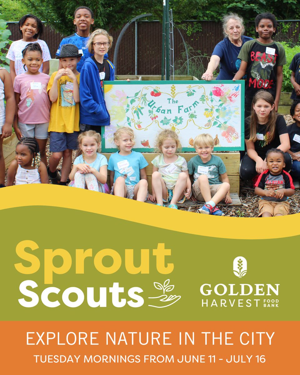 Golden Harvest Food Bank (@ghfbendhunger) on Twitter photo Our Sprout Scouts enjoyed a morning of washing carrots, feeding chickens, and more at the Urban Farm on Tuesday!
For more information about our Sprout Scouts program, visit bit.ly/3x64VJz or contact Sara Carson Mitchell at smitchell@goldenharvest.org. #EveryMealMatters Our Sprout Scouts enjoyed a morning of washing carrots, feeding chickens, and more at the Urban Farm on Tuesday!
For more information about our Sprout Scouts program, visit bit.ly/3x64VJz or contact Sara Carson Mitchell at smitchell@goldenharvest.org. #EveryMealMatters