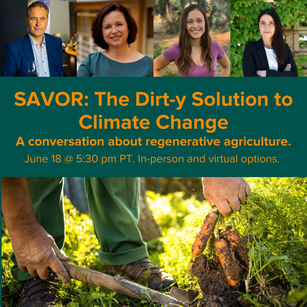 UC Davis Continuing and Professional Education (@ucdaviscpe) on Twitter photo 🌍🌱 Discover the Dirt-y Solution to Climate Change! Join us on June 18th for an enlightening event on regenerative agriculture with top experts at <a href="/UCD_RMI/">RMI Wine&FoodScience</a>. In-person and virtual options available. Don’t miss out—register now!
👉 Register here: rmi.ucdavis.edu/regen-ag 🌍🌱 Discover the Dirt-y Solution to Climate Change! Join us on June 18th for an enlightening event on regenerative agriculture with top experts at <a href="/UCD_RMI/">RMI Wine&FoodScience</a>. In-person and virtual options available. Don’t miss out—register now!
👉 Register here: rmi.ucdavis.edu/regen-ag