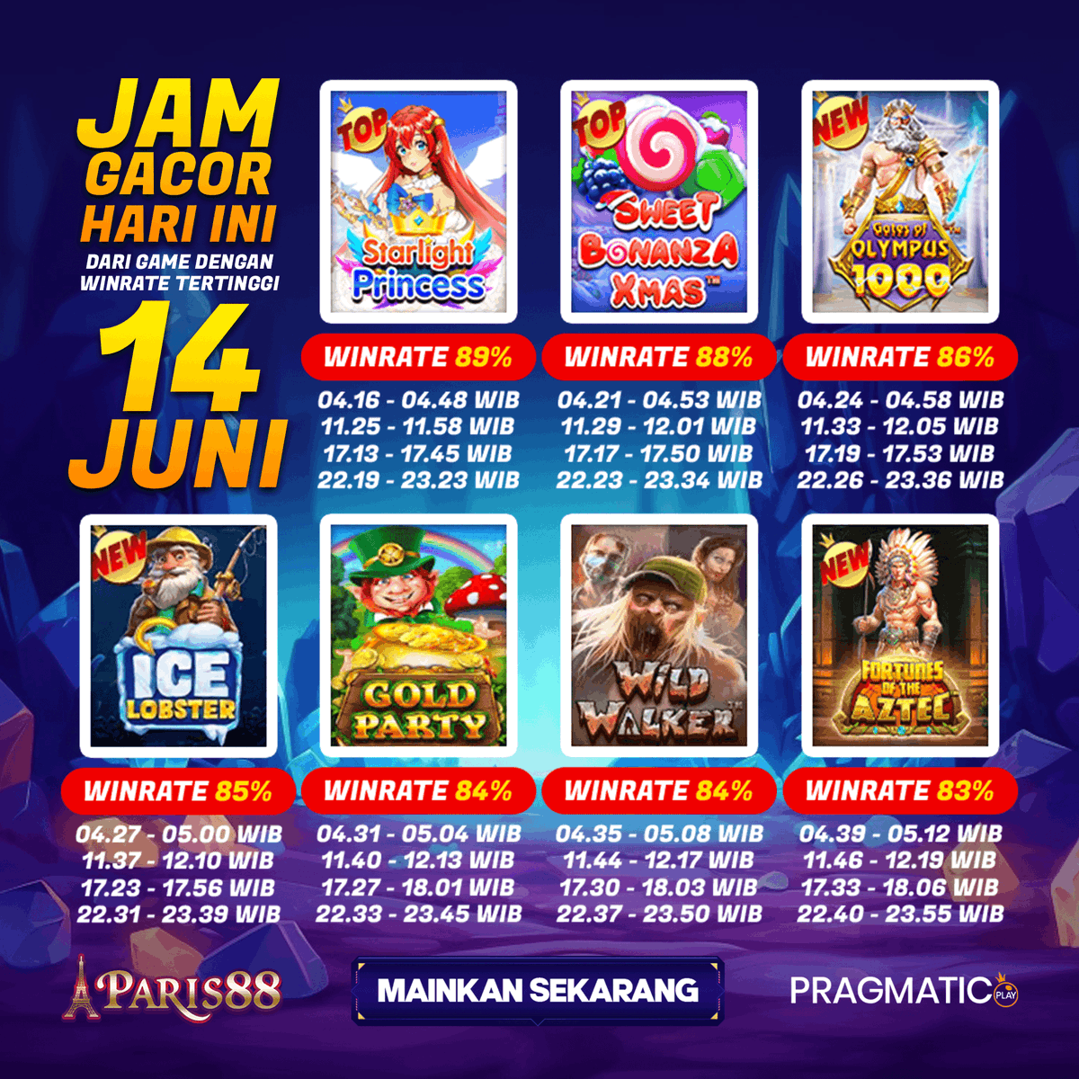 paris88trend's tweet photo. RTP Live: Bocoran RTP Slot Gacor Pragmatic Play Hari Ini
Dukungan CS yang Profesional https://t.co/teQoo8gmgO https://t.co/vczjNAlBnU