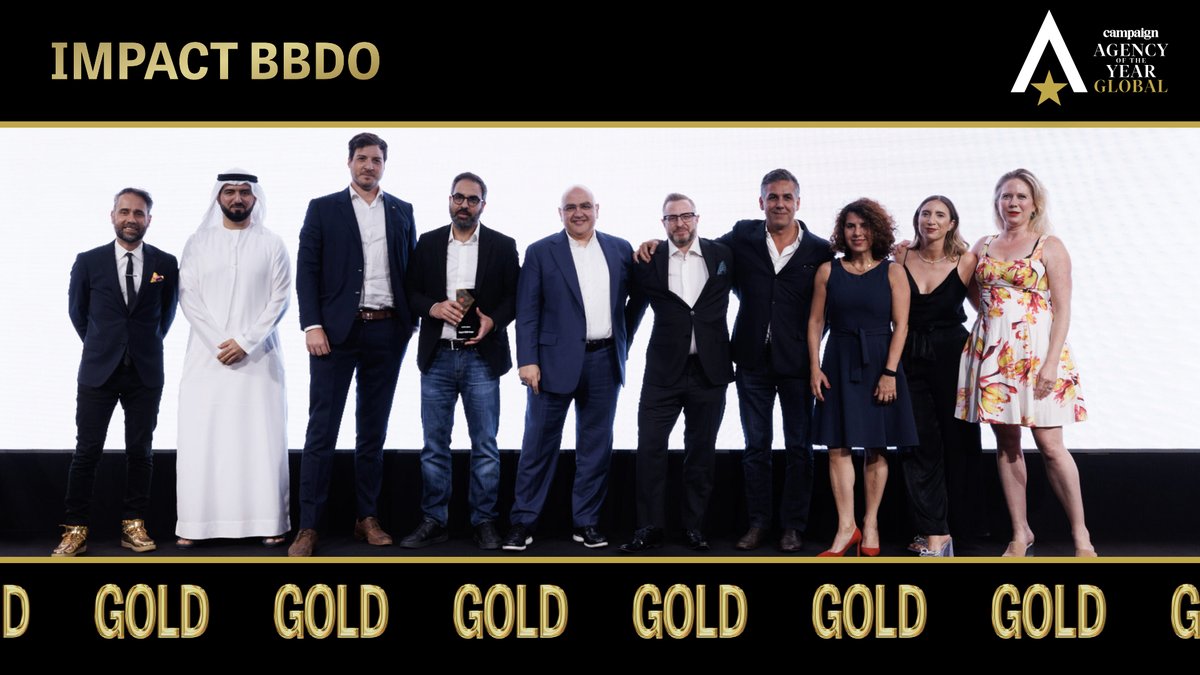Agency Of The Year Awards (@aotyawards) on Twitter photo The GOLD winner for the Best Network: Middle East & Africa category is <a href="/Impact_BBDO/">IMPACT BBDO</a>! Congratulations! ⭐ #AOYGlobalAwards The GOLD winner for the Best Network: Middle East & Africa category is <a href="/Impact_BBDO/">IMPACT BBDO</a>! Congratulations! ⭐ #AOYGlobalAwards