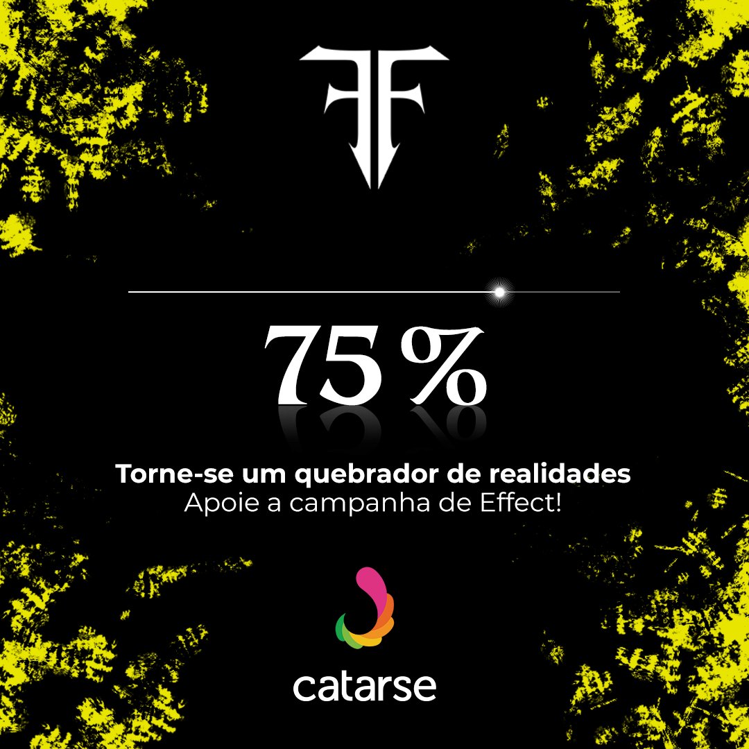 Effectcc's tweet image. 75% ainda pode não ser o suficiente, mas já diz muito. Fala sobre um sonho que logo se tornará realidade, graças aos nossos incríveis apoiadores.

Muito obrigado a todos! Nos vemos no marco dos 100%!