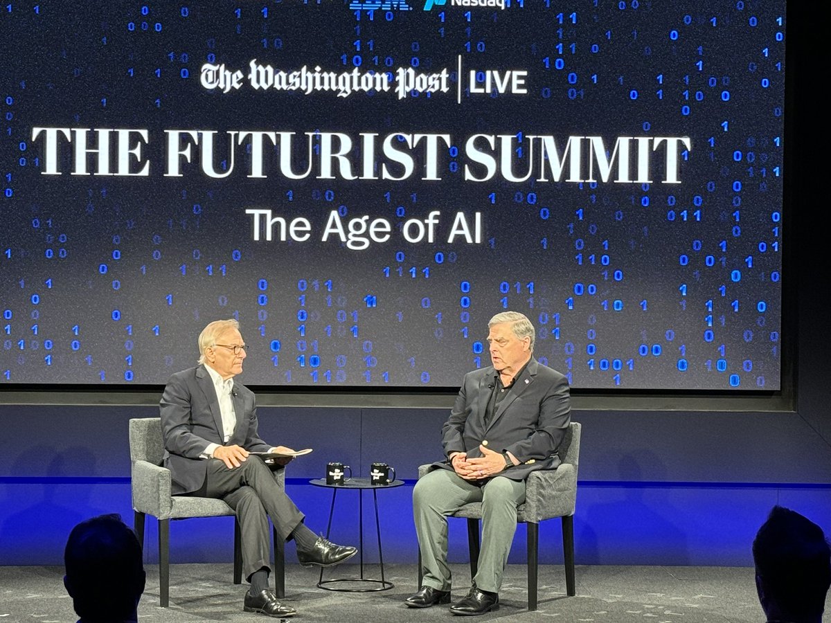 “I would argue that AI is the most important technology ever invented in human history” - former Joint Chiefs Chairman, General Mark Milley. 

Précis AI is out in force at the #WashingtonPostLive AI Summit, <a href="/_PrecisAI/">Précis AI</a> #AI