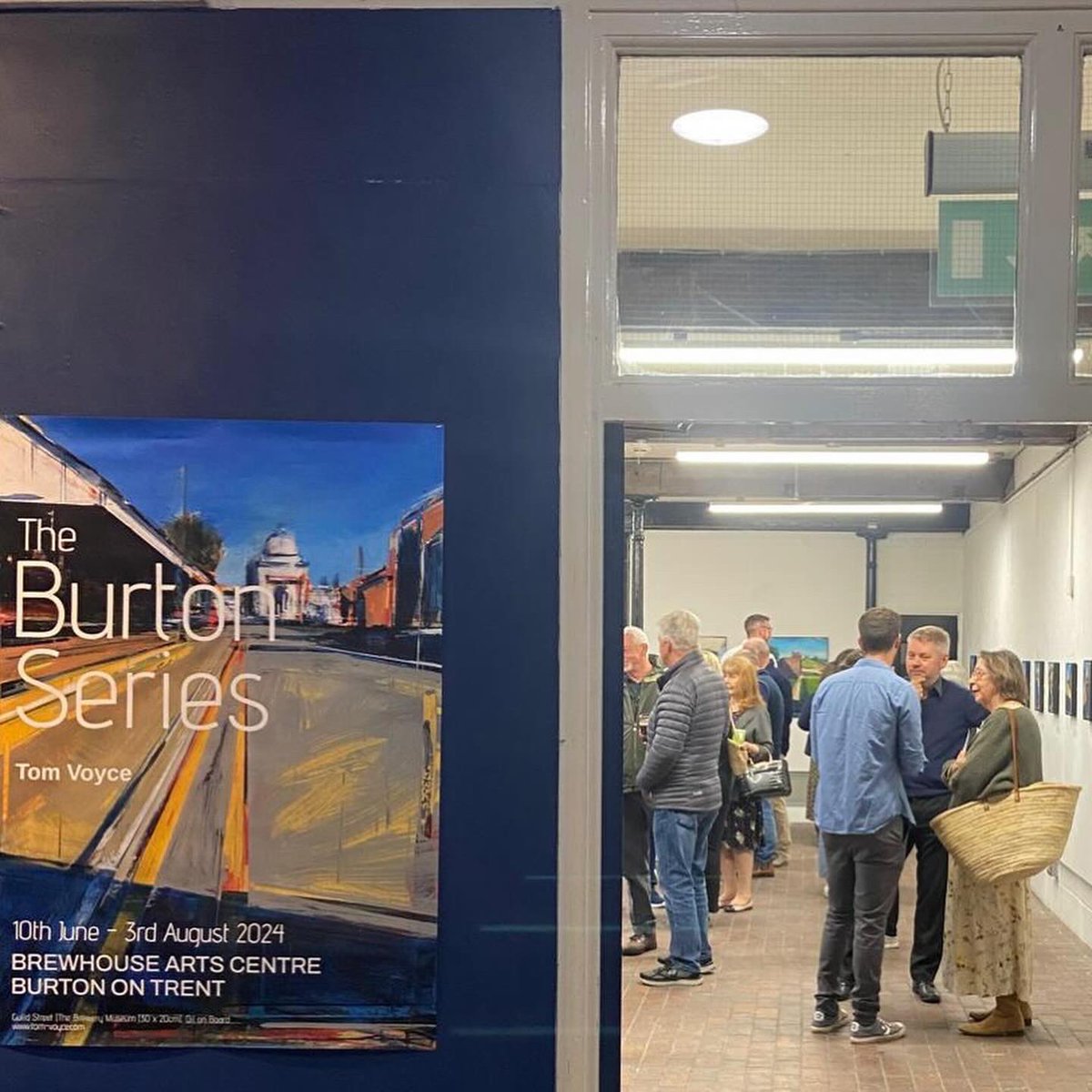Thanks to everyone who came along tonight for a fantastic opening of my exhibition at The Brewhouse. ‘The Burton Series’ will be on until 3rd August! 🎨