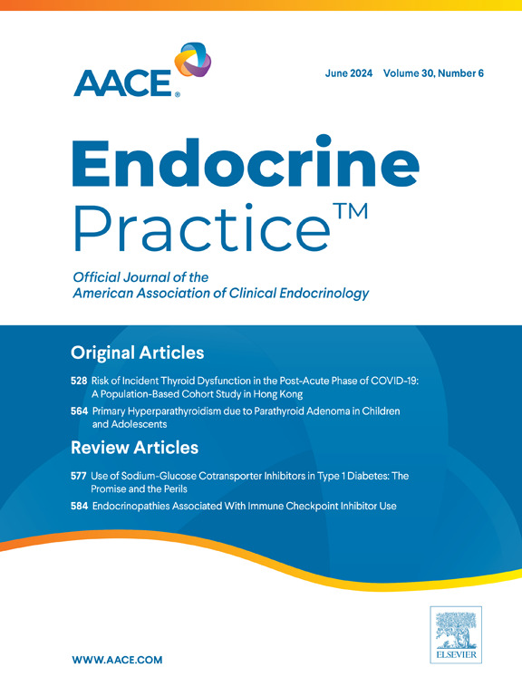 TheAACE's tweet photo. The June 2024 #EndocrinePractice is now available with articles on a novel liquid formulation of Levothyroxine, the influence of music during thyroid biopsies and more. Read the issue today: https://t.co/LeTfSdLiLd #endotwitter @Els_ENDO @vtangpricha https://t.co/iuIXF8QwFu