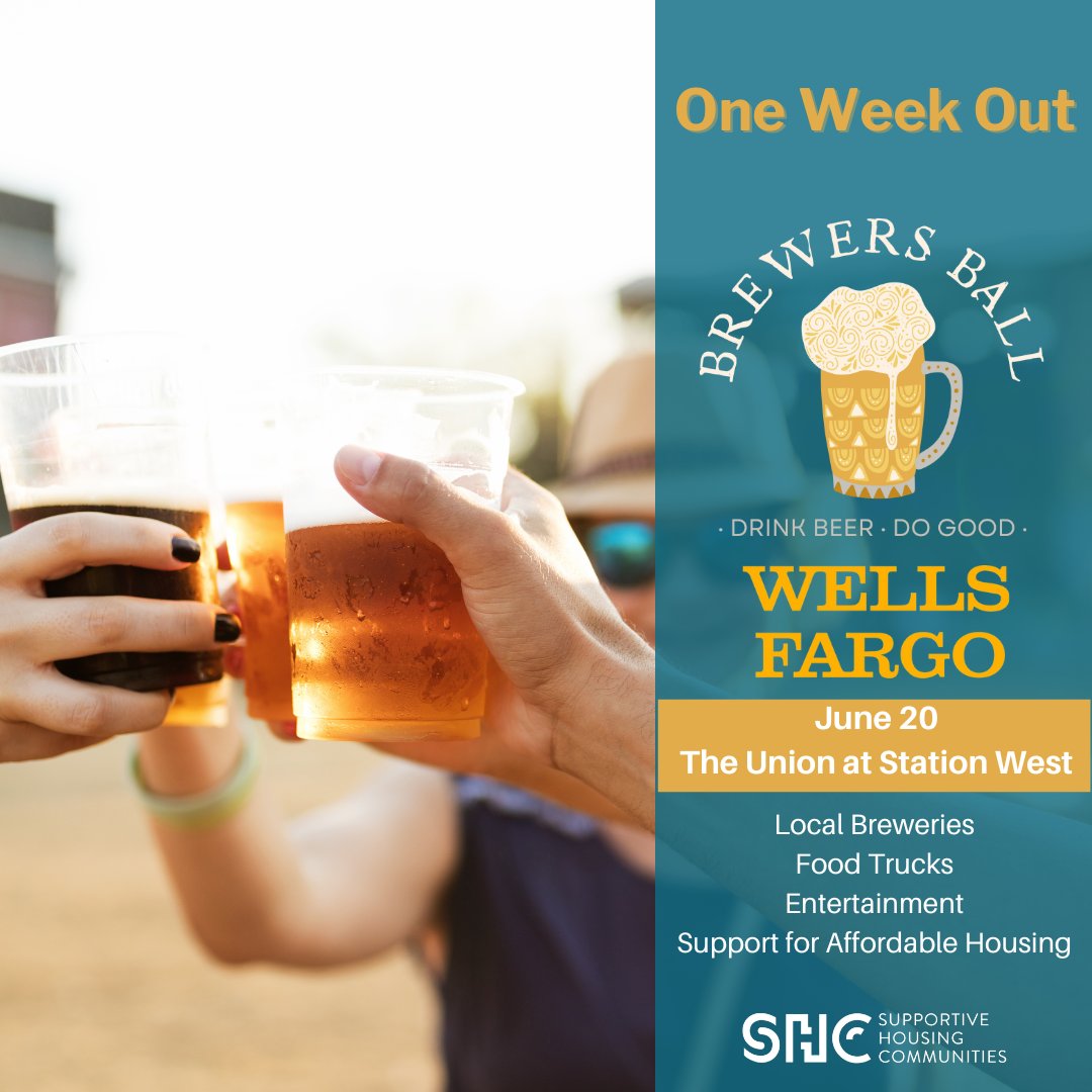 We are now just 1 week out from our first Brewer's Ball presented by Wells Fargo. This night is promising to be a time you won't want to miss out on, with sips, bites, live music, and a silent auction all while helping Charlotte's most vulnerable neighbors.