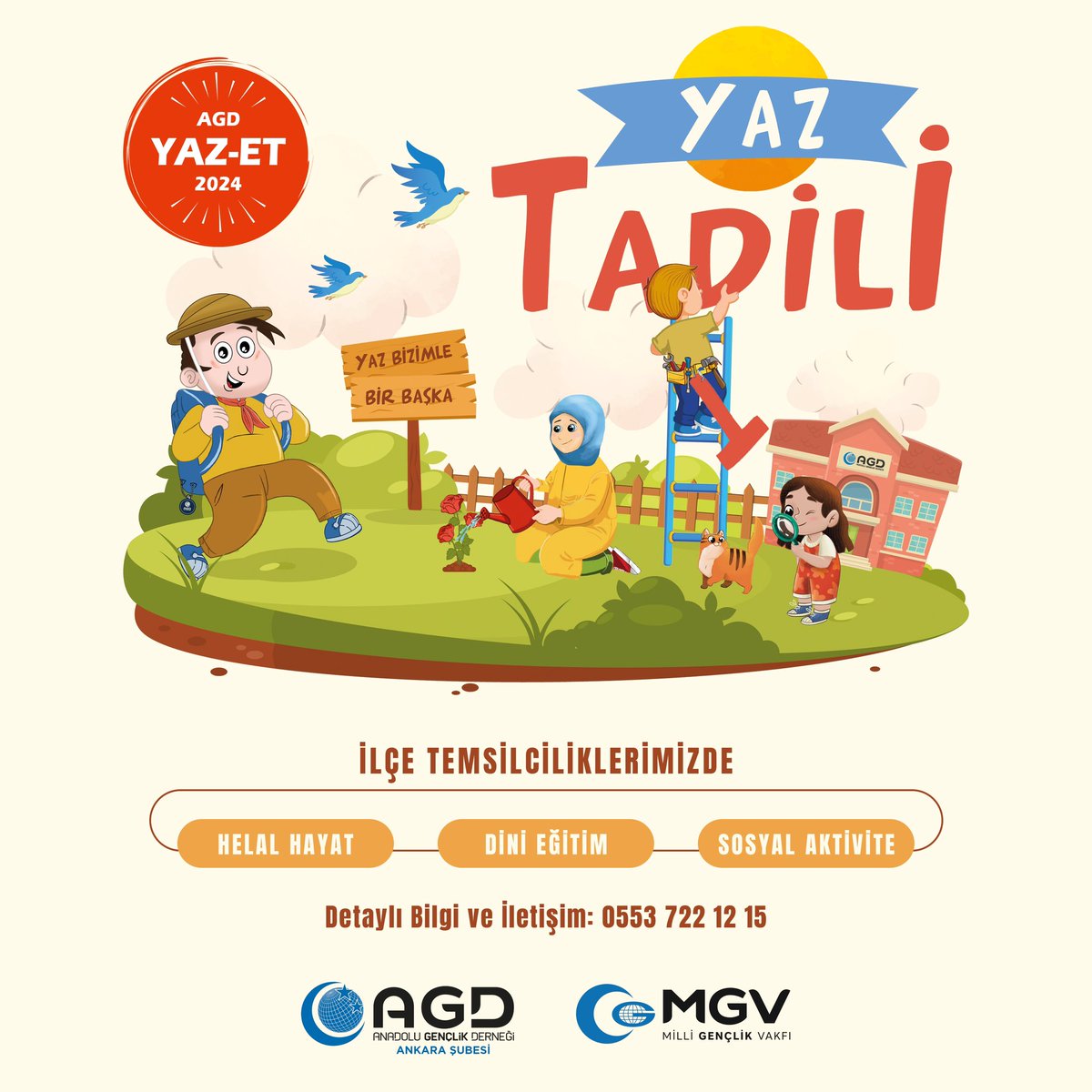 agdankarasubesi's tweet photo. 🏖📚🌍☀🏐🏊🏻‍♂

Yaz Bizimle Bir Başka!

Yaz Etkinlikleri Kayıtlarımız Başladı!

📍İlçe Temsilciliklerimizde

#AGDYazEtkinlikleri 
#YazBizimleBirBaşka
#AğacınKöküEminEllerde
#BuYazıTadilEdiyoruz https://t.co/p5Tsxo3JMd