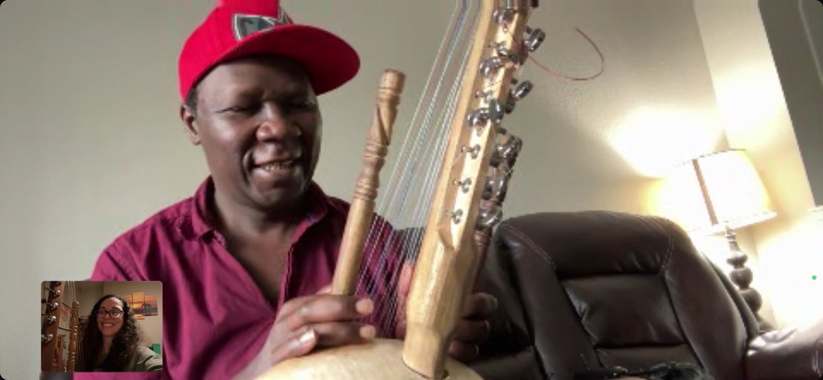 TashaPianoTutor's tweet photo. I'm so grateful to have met the talented Pa Bobo when I attended his kora workshop in Senegal last year. I've been having regular lessons with him online ever since. Pa is a wonderful teacher, and I would recommend his tuition to anyone interested in learning to play the kora! https://t.co/zyQApxzqsI
