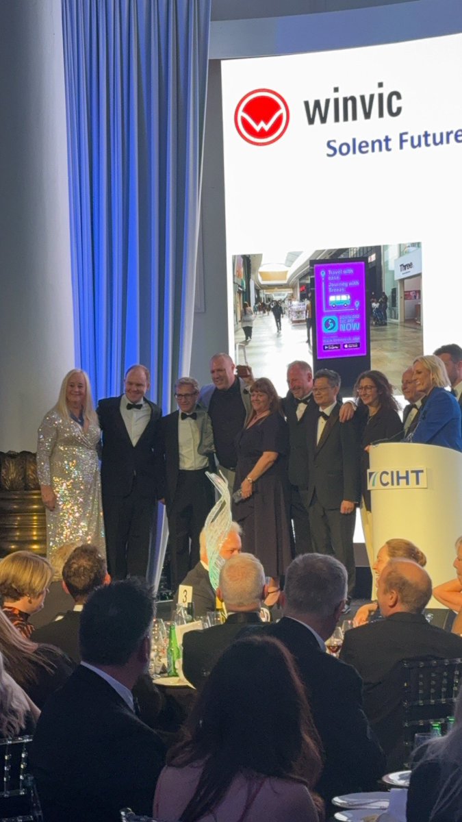 CIHTUK's tweet photo. Join us in congratulating the winner of the CIHT &amp; @WinvicLtd Collaboration Award, @SolentTransport  with their entry Solent Future Transport Zone's Breeze app https://t.co/0UCyr4PxDl