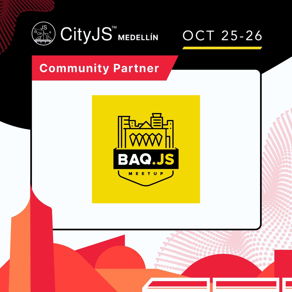 Barranquilla.js (@baq_js) on Twitter photo !Estamos emocionados de anunciar nuestra colaboración con <a href="/CityJSMedellin/">CityJS Medellín</a> ! ✨Para llevar a cabo este increíble evento en Colombia, la primera de muchas #CityjsMedellin el próximo 25 y 26 de Octubre 2024 !Estamos emocionados de anunciar nuestra colaboración con <a href="/CityJSMedellin/">CityJS Medellín</a> ! ✨Para llevar a cabo este increíble evento en Colombia, la primera de muchas #CityjsMedellin el próximo 25 y 26 de Octubre 2024