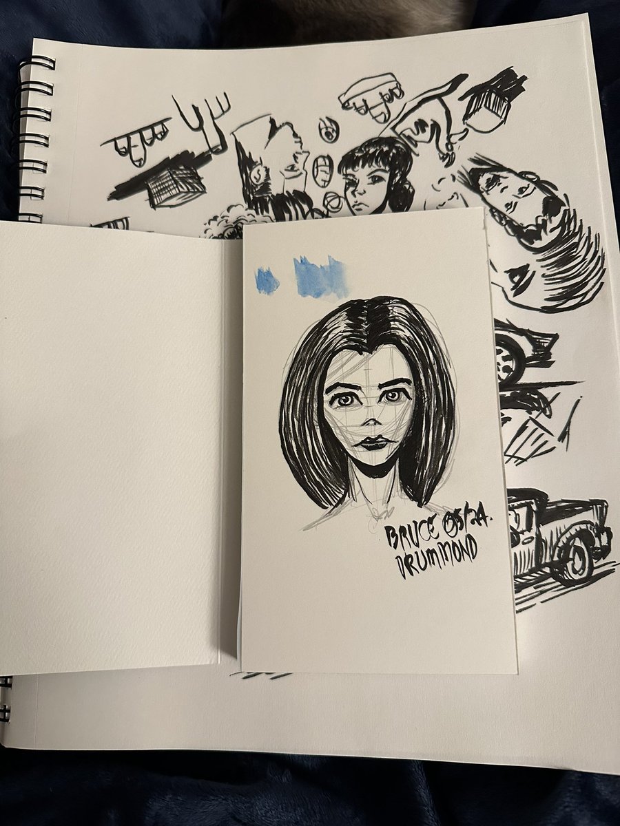 bruzed's tweet image. Another face sketch with pencils and a newly acquired fountain pen! 
.
.
.
#art #drawing #artist #sketch #sketchbook #pendrawing #penandink #pencildrawing #sketching #drawingheads #sketchingheads #heads #loomismethod #faces #facialexpression #fountainpen