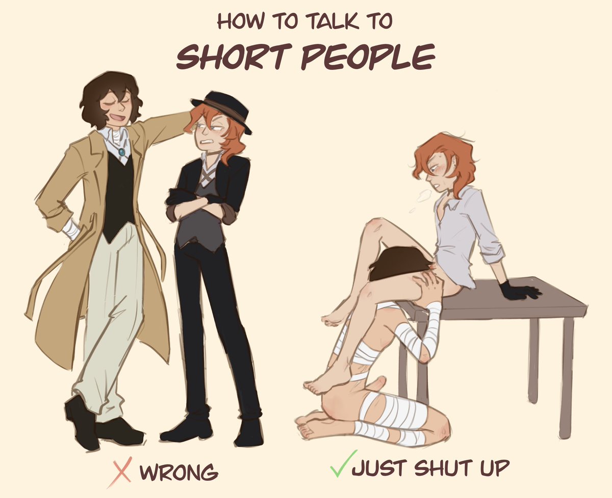 Chuuya prefers Dazai with his mouth full

#skk #bsd