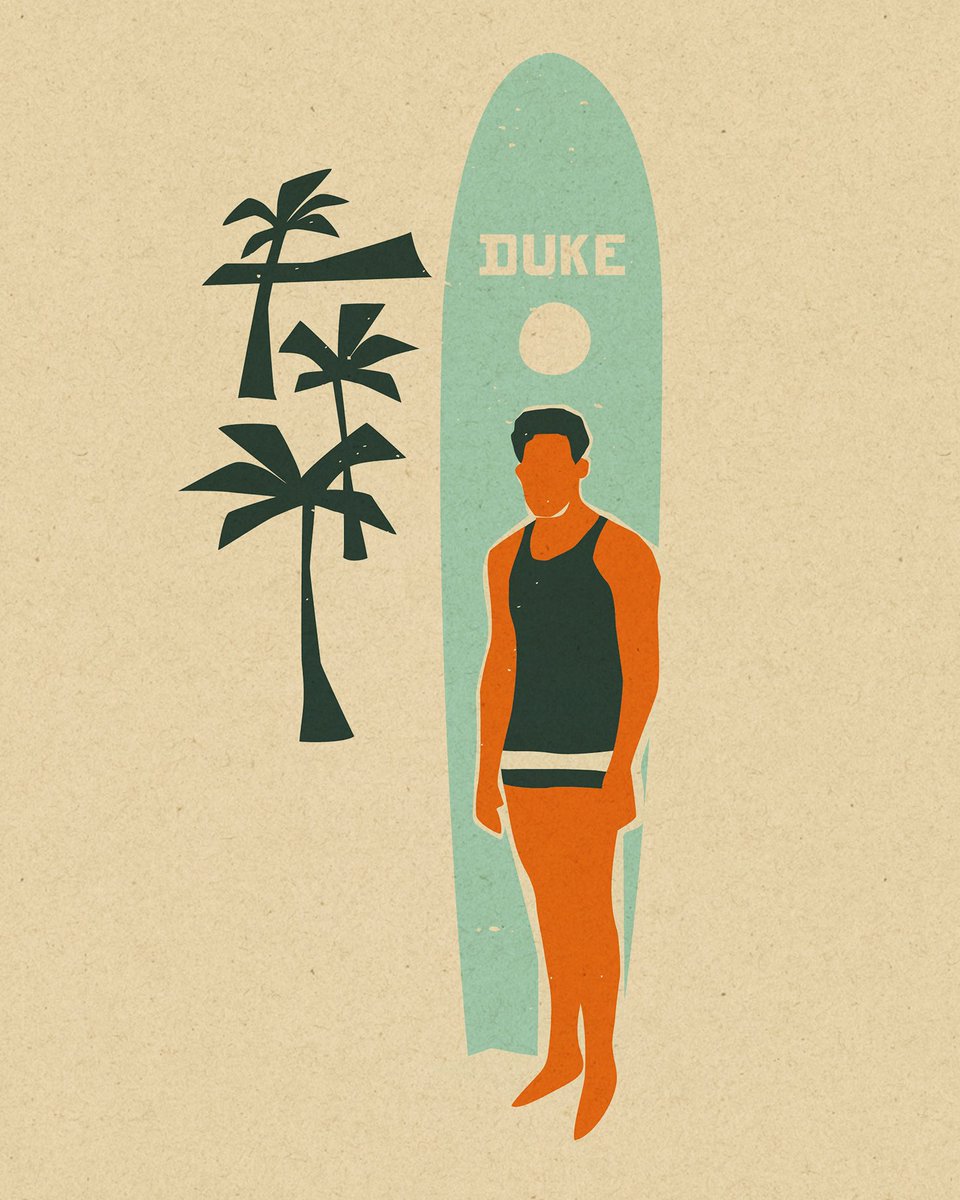NickKuchar's tweet photo. Honored to collaborate with the Duke Kahanamoku Foundation! 🌺 Duke’s legacy as the father of modern surfing inspired this exclusive print. 🏄♂️ Available at Greenroom Gallery, with proceeds supporting the foundation. https://t.co/UpxYqC3ED9 #DukeKahanamoku #SurfLegend https://t.co/f8pvpHoh2Q