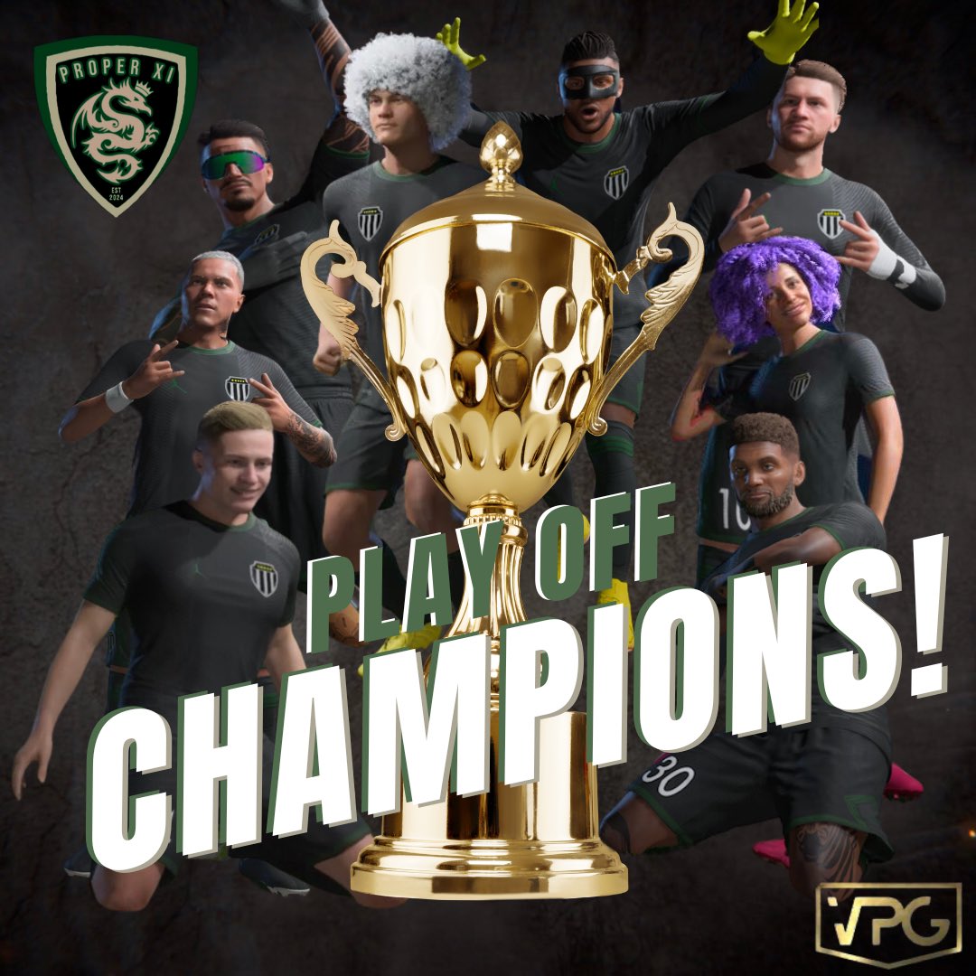 So, tonight marks the final day of our debut season. 

Why not use it to add a second trophy to the cabinet? 👀🏆

We would like to thank all players who played their part throughout the season!

Roll on next season 💥

<a href="/proclubs_weekly/">Pro Clubs Weekly</a> <a href="/ProClubsRTweets/">ProClubsRTweets</a>