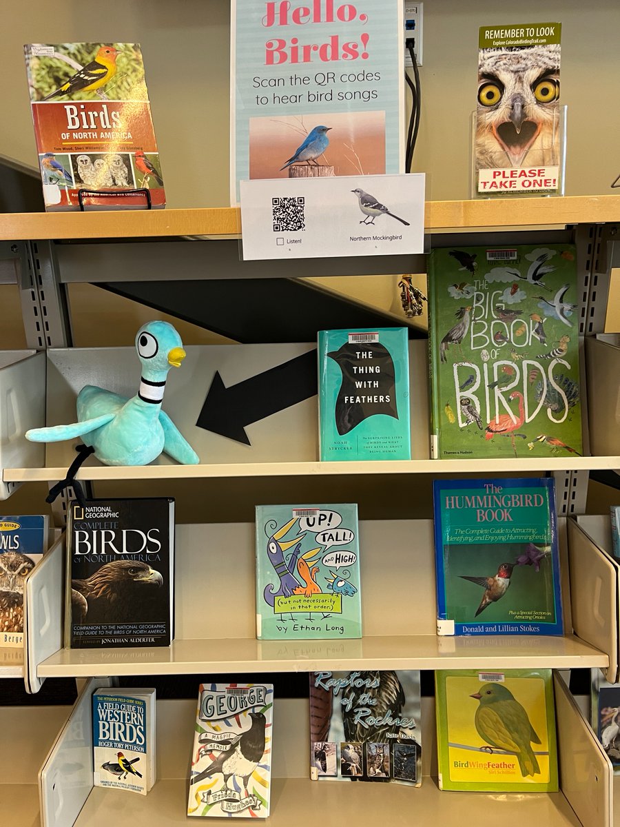 .<a href="/The_Pigeon/">The Pigeon</a> was at home at Grand County Library's Granby Branch. The Pigeon was really excited about the branch's Library of Things and even borrowed a pickleball set and <a href="/COParksWildlife/">Colorado Parks and Wildlife</a>'s Check Out Colorado State Parks backpack (both of which are now overdue).