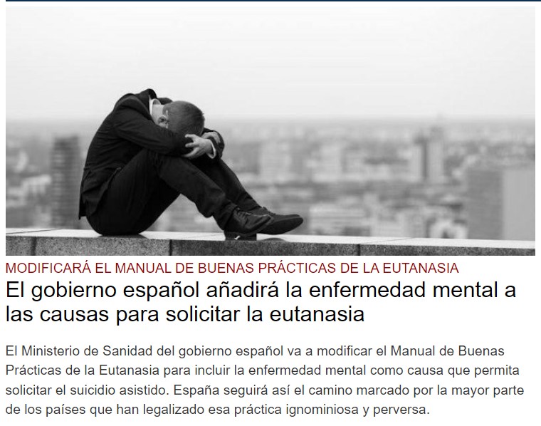 ObispoMunilla's tweet photo. Fueron muchos los que auguraron que la ley de eutanasia generaría una pendiente resbaladiza cada vez más empinada hacia la normalización de la cultura de la muerte…
Era de suponer que la eutanasia se traduciría en una sutil y tenaz presión sobre los más dependientes para que "decidiesen” quitarse de en medio...
Lo cierto es que, ¡ni la muerte es un derecho; ni la petición de eutanasia es un acto libre; ni la ayuda al suicidio es un signo de empatía; ni la #eutanasia es un acto médico!