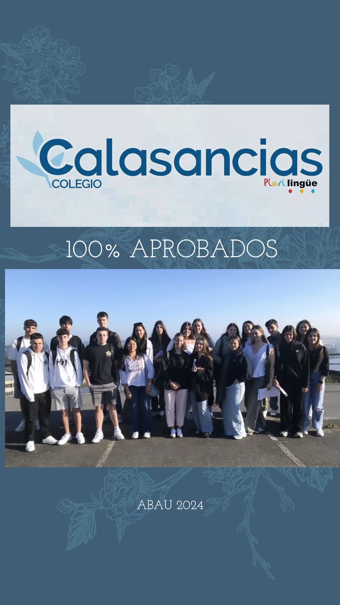 CalasanciasCoru's tweet photo. Estamos muy orgullosos de vosotros y vosotras. Todo vuestro esfuerzo 📚 ha dado sus frutos🍎
#ABAU2024
#SomosCalasancias
#CalasanciaMenteFelices
#TeachingForLife
#K_Damos https://t.co/siIUqkhrEZ