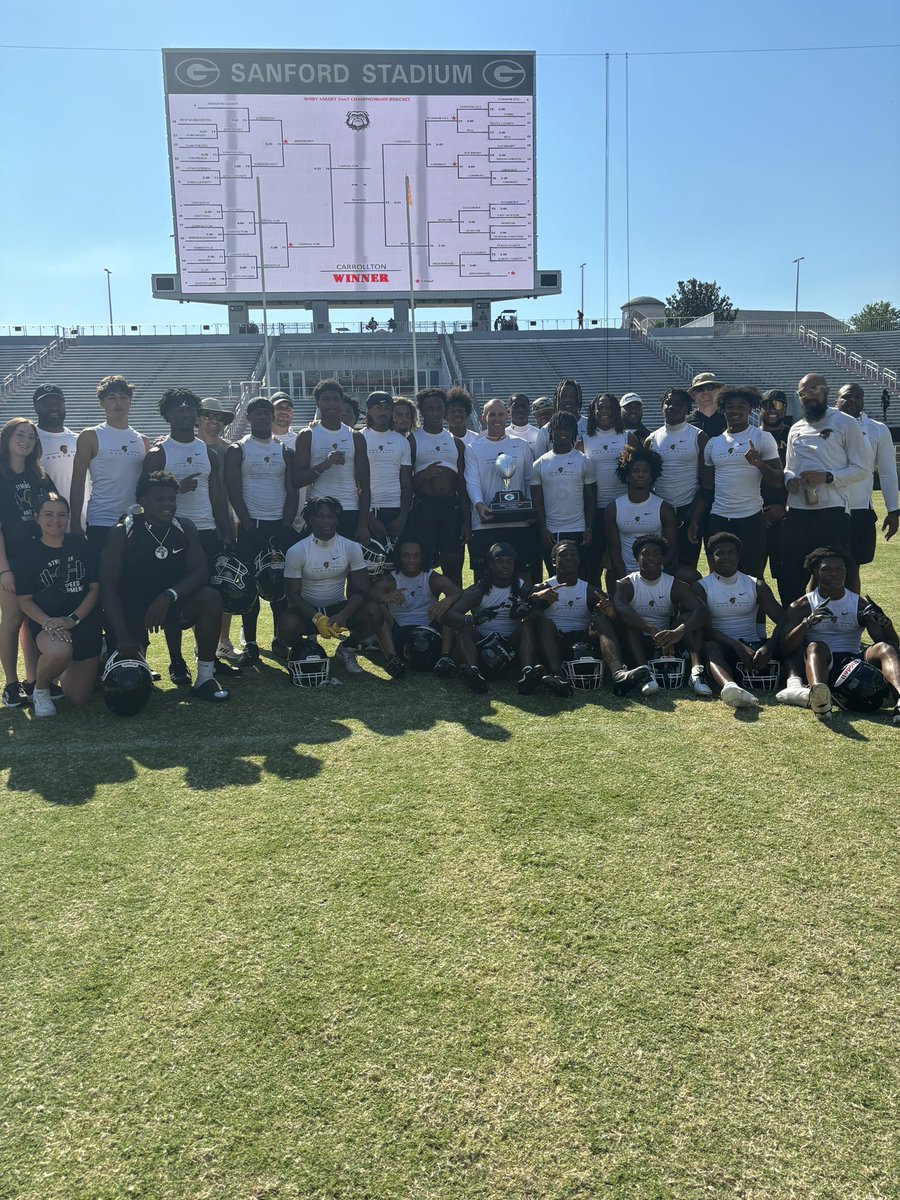 Trojan Football Sports Performance (@iron_trojan_chs) on Twitter photo Today started at 5:45 am for these men and ended with a trophy. Kirby Smart UGA 7 on 7 Champs! <a href="/Carrollton_High/">Trojan Football</a> Today started at 5:45 am for these men and ended with a trophy. Kirby Smart UGA 7 on 7 Champs! <a href="/Carrollton_High/">Trojan Football</a>