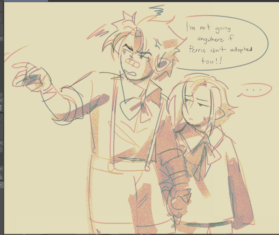 F0XGAMlNG's tweet photo. actually this is part of a wolfbros au where wriothesley and arlecchino were raised in the same (NORMAL. NOT CRIMINAL OR DEADLY) orphanage ...... and they dont need fake names so arle's back to peruere and wrio's dante!! https://t.co/nLghlNZ1KO