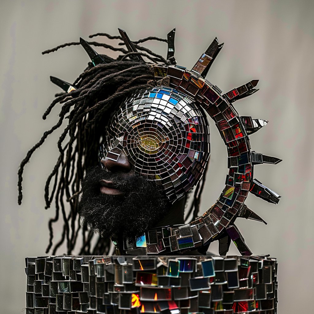 YvonNgassam's tweet photo. Unbelievable!!! My "Afrotopians" collection has found its audience. 
Thanks to @albertinmeunier  for collecting an edition of each of the 4 works that were minted. 
Such an action can only push me to surpass myself.

#artforthehumans https://t.co/lUMbNfdWia