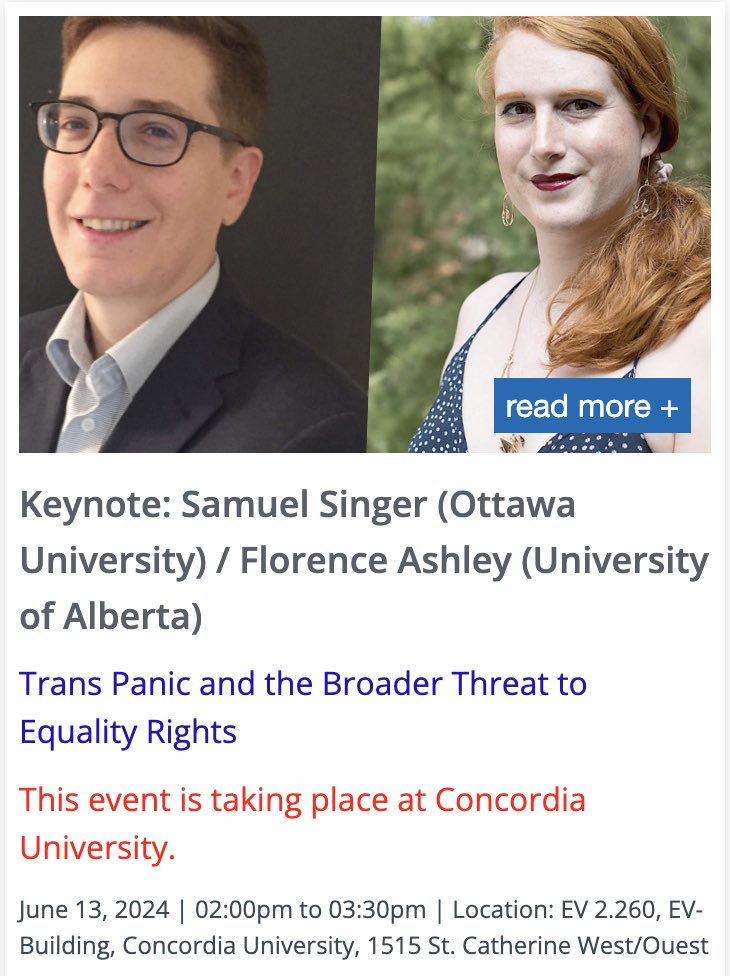 🇨🇦 CPSA-ACSP 🇨🇦 (@cpsa_acsp) on Twitter photo #CPSA_ACSP24
Also this afternoon KEYNOTE ADDRESS <a href="/samuelsingerlaw/">Samuel Singer</a> @butNotTheCity
Cet après-midi aussi Discours principal 👉shorturl.at/Zdbdz
at/à <a href="/Concordia/">Concordia University</a>
👉Programme shorturl.at/BVyQp
<a href="/drvalvez/">Valérie Vézina</a> #CPSA_ACSP24
Also this afternoon KEYNOTE ADDRESS <a href="/samuelsingerlaw/">Samuel Singer</a> @butNotTheCity
Cet après-midi aussi Discours principal 👉shorturl.at/Zdbdz
at/à <a href="/Concordia/">Concordia University</a>
👉Programme shorturl.at/BVyQp
<a href="/drvalvez/">Valérie Vézina</a>