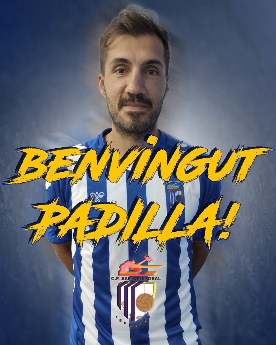 [OFICIAL]

El migcentre de 37 anys, Alberto Padilla ( <a href="/padi169/">Alberto Padilla</a> ), es converteix en nou jugador del @cpsancristobal 24-25.

Experiència i qualitat pel centre del camp que arriba de la <a href="/FundacioGrama/">Fundació Esportiva Grama</a> i abans a equips com <a href="/aeprat1945/">AE Prat</a> i <a href="/CEEuropa/">Club Esportiu Europa</a> entre altres.

Benvingut! 🔵⚪️💪