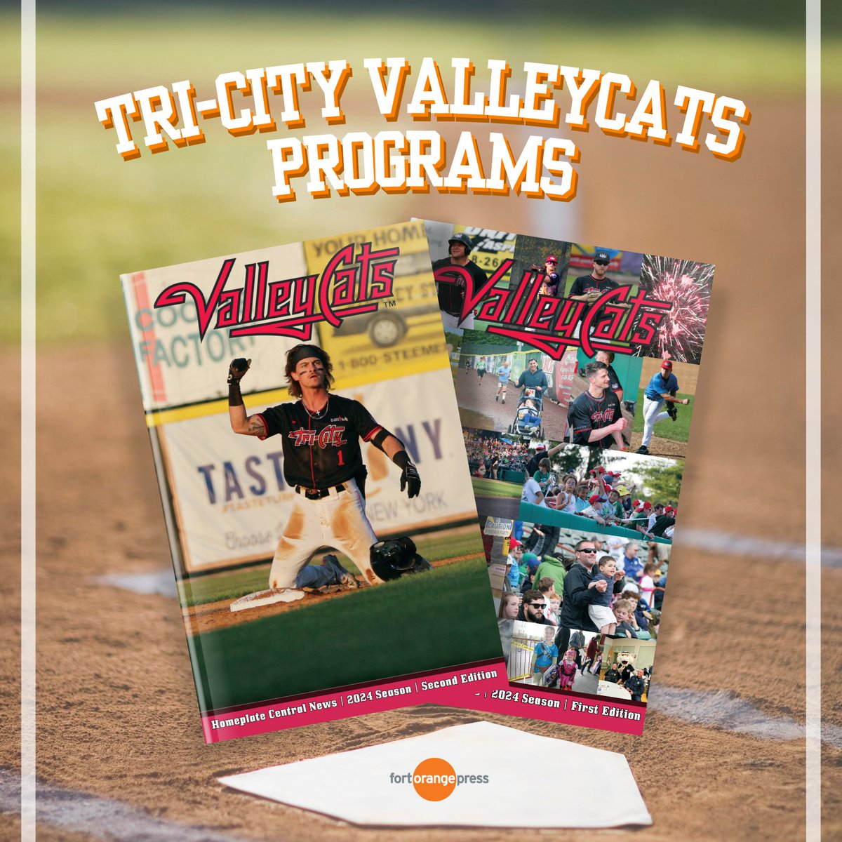 FortOrangePress's tweet photo. Fort Orange Press is proud to provide these gameday programs for the @ValleyCats to hand out to fans at every home game. Check them out the next time you go to the ballpark! #ValleyCats #BaseballFans #PrintedMaterials #PrintPartner #PrintingandMailing https://t.co/qtMLJtlbq5