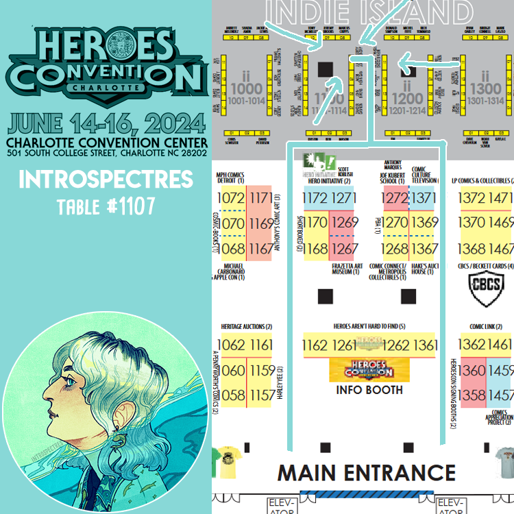 IntroSpectres's tweet image. I'm vending at HeroesCon in Charlotte, NC this weekend and debuting some very cool new art!  Catching me at a convention is a great way to save on shipping.