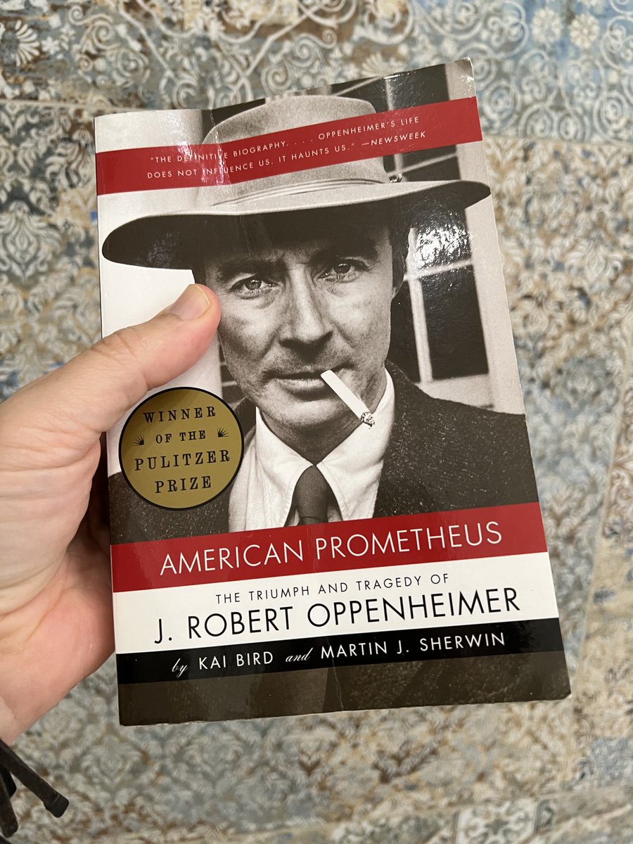 #ReadWatchListen American Prometheus - <a href="/Kaibird123/">Kai Bird</a> &amp; Sherwin. Famous bio of Oppenheimer, basis for film. Definitely laudatory but the symbol &amp; context is the real story. What is the relationship btwn innovation &amp; the State? Btwn Information &amp; Democratization? <a href="/CFR_Education/">CFR Education</a>